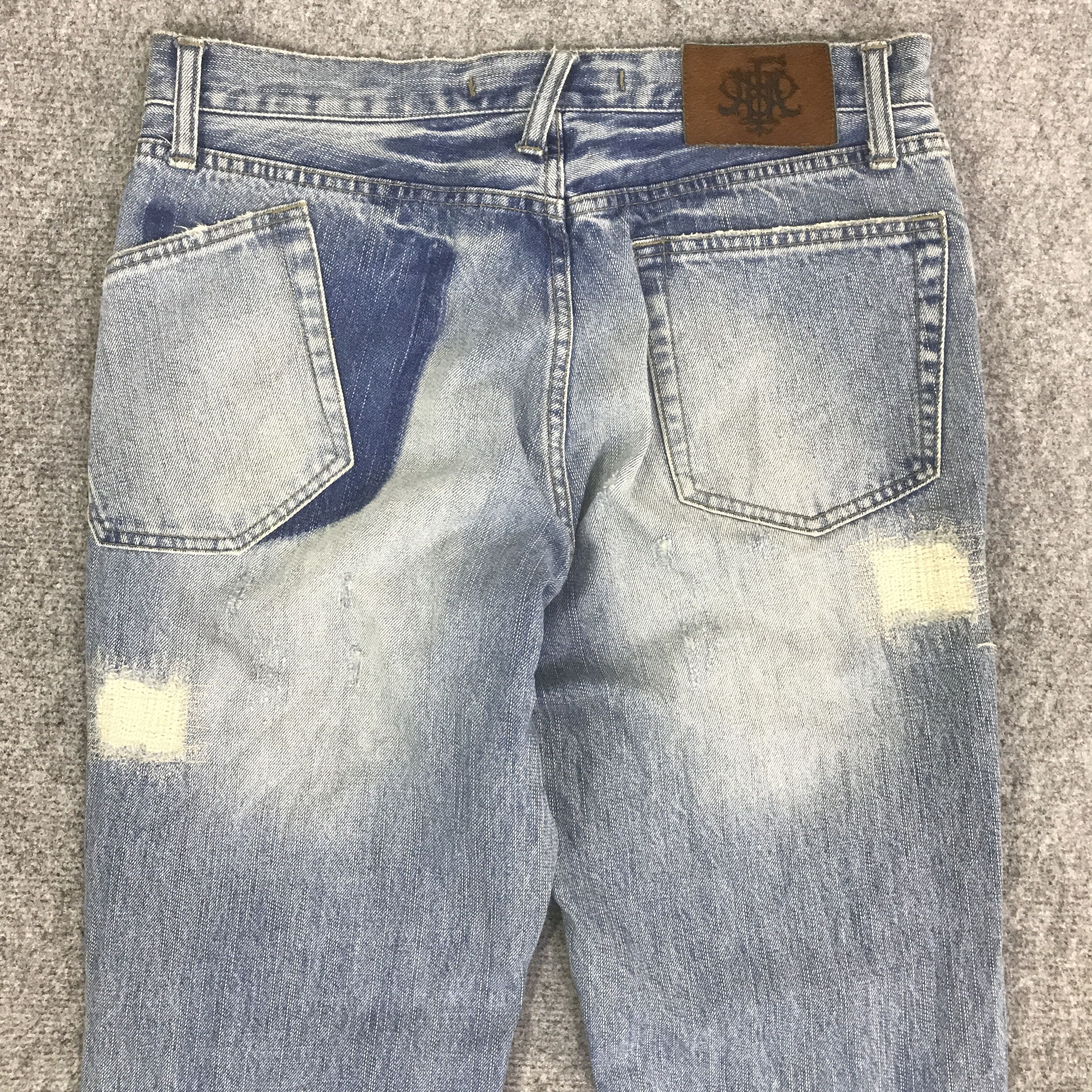 PPFM PPFM JAPAN RIPPE DISTRESSED DENIM PANTS K130B17 Size US 32 / EU 48 - 5 Thumbnail