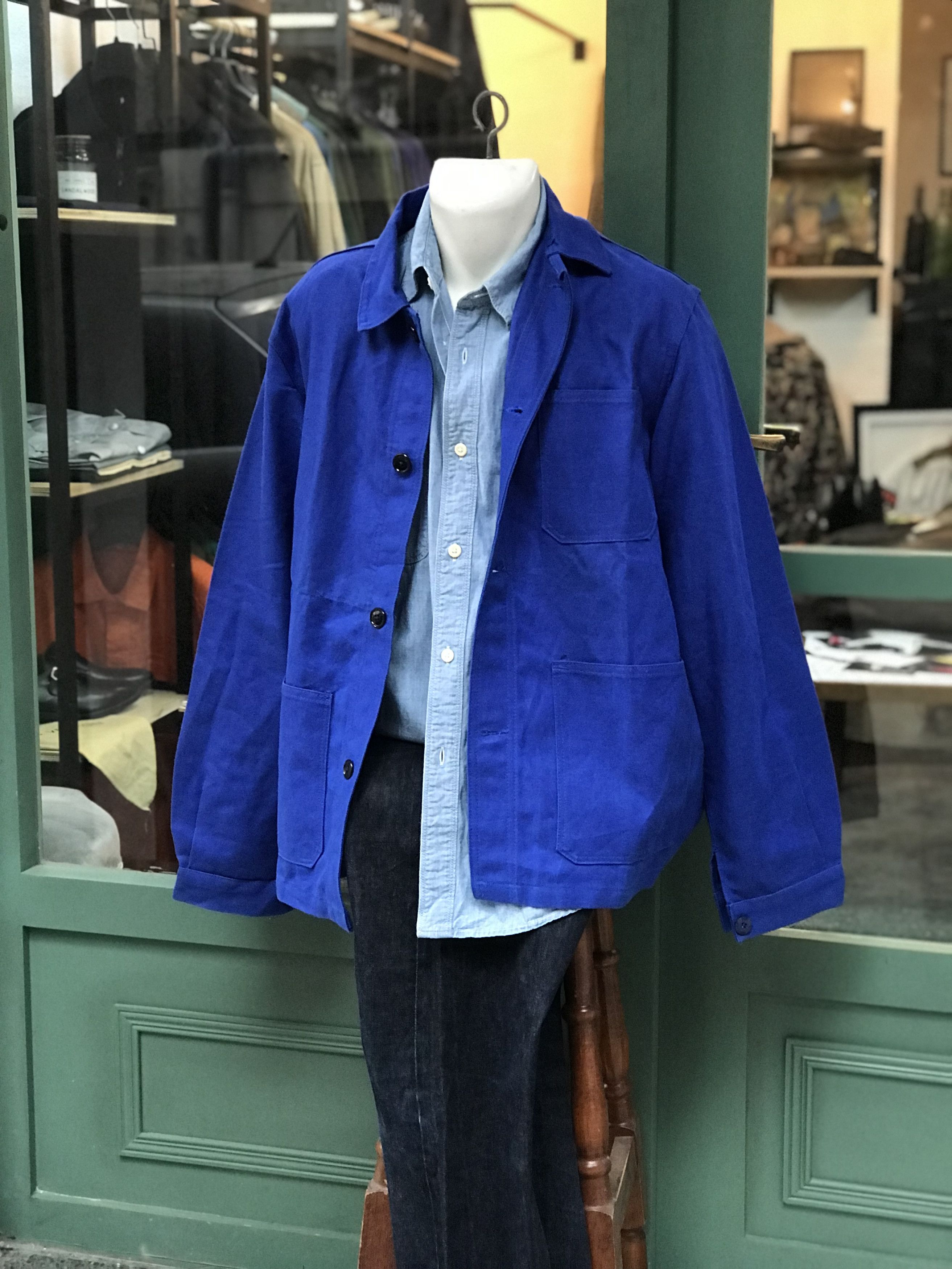 Other MADE IN FRANCE VINTAGE GENUINE FRENCH CHORE JACKET MID/HEAVY Size US M / EU 48-50 / 2 - 11 Thumbnail