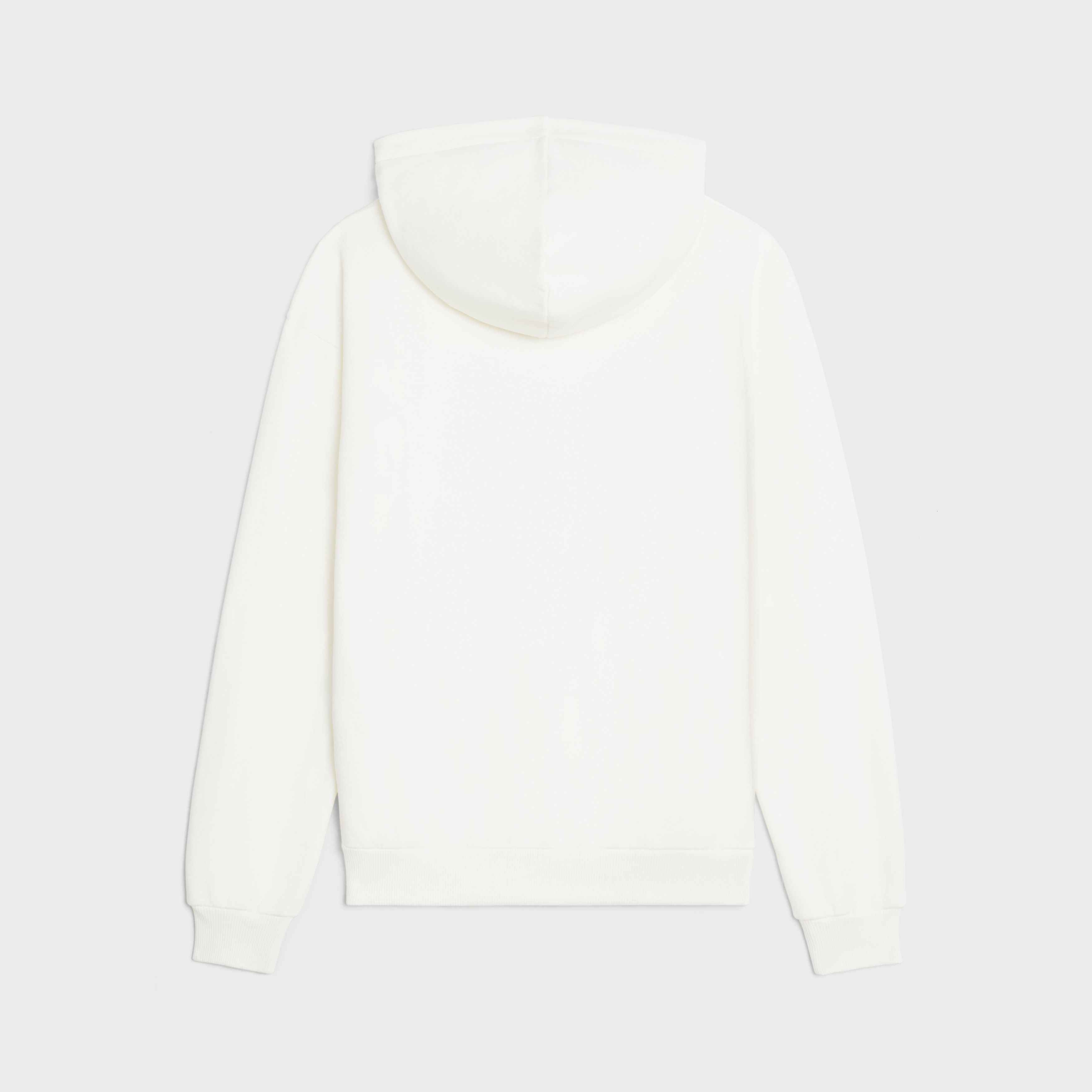 Celine o1bcso1str0925 2Y83B670Q Loose Wave Hoodie in Off White/Blue Size US L / EU 52-54 / 3 - 2 Thumbnail