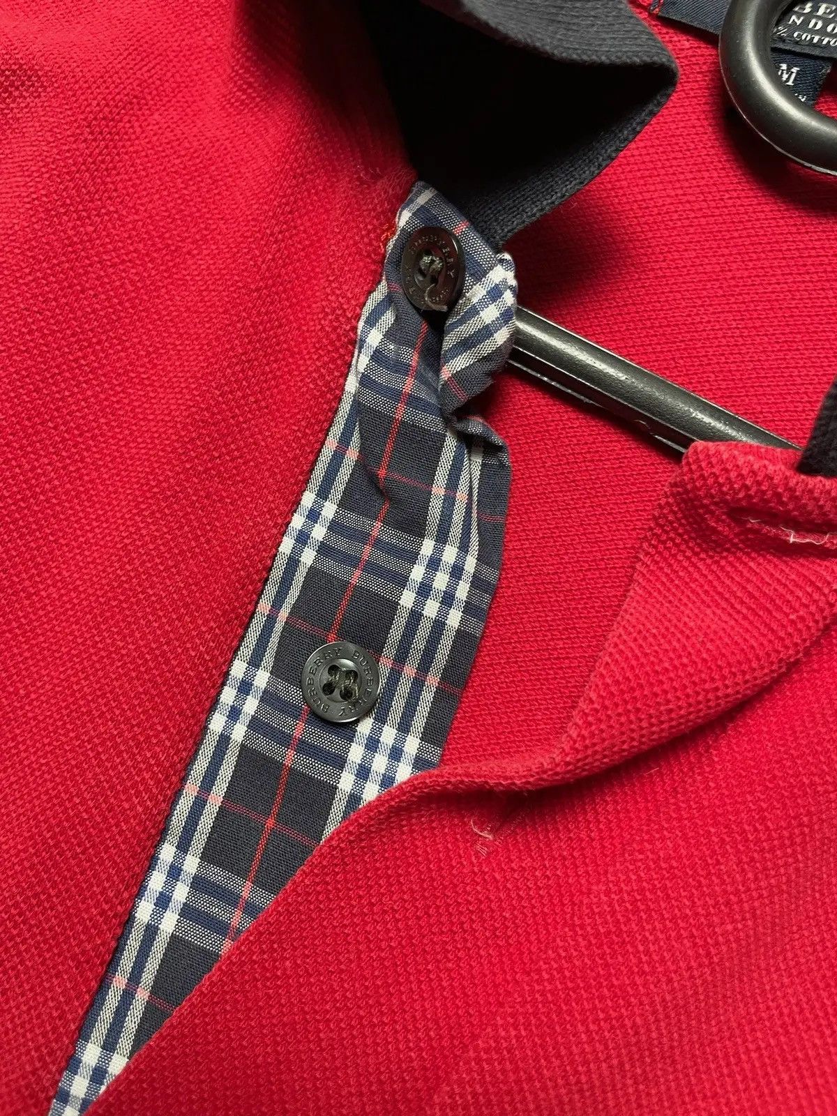 Burberry × Vintage Vintage Burberry polo plaid red size M logo Size US M / EU 48-50 / 2 - 3 Thumbnail