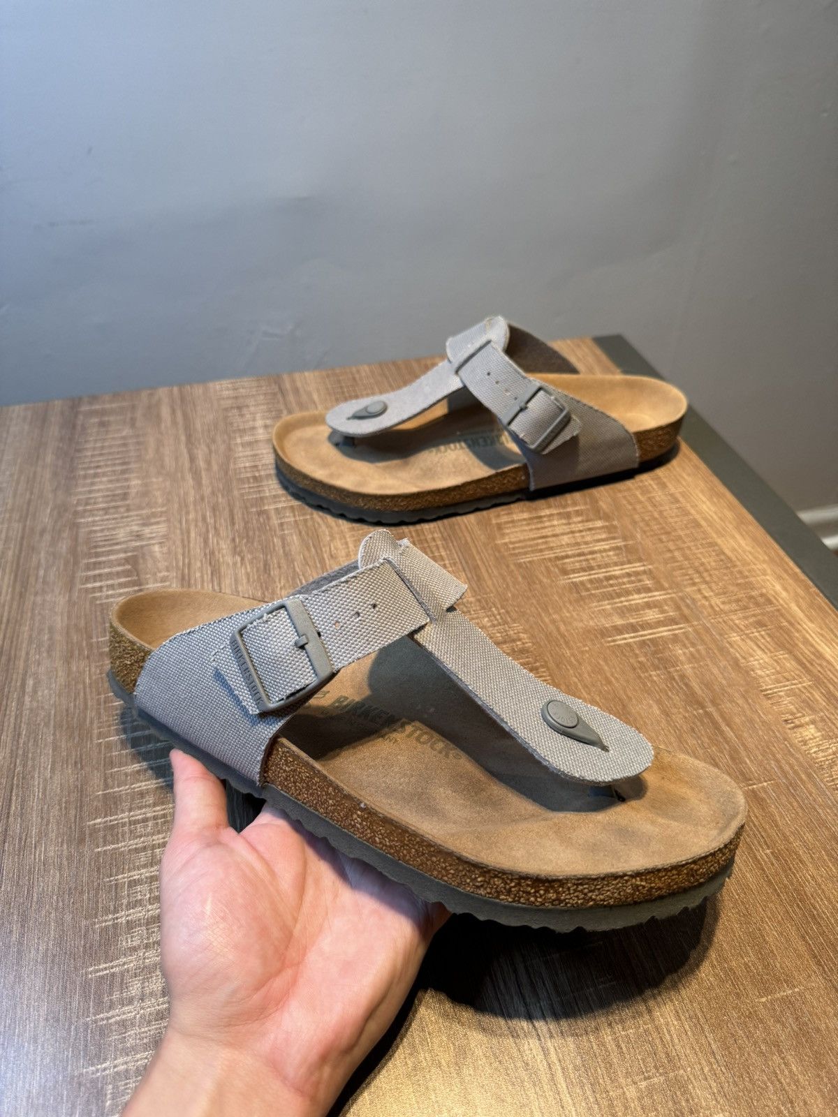 New Birkenstock Medina Vegan Textile Size 43 M10 Tried On