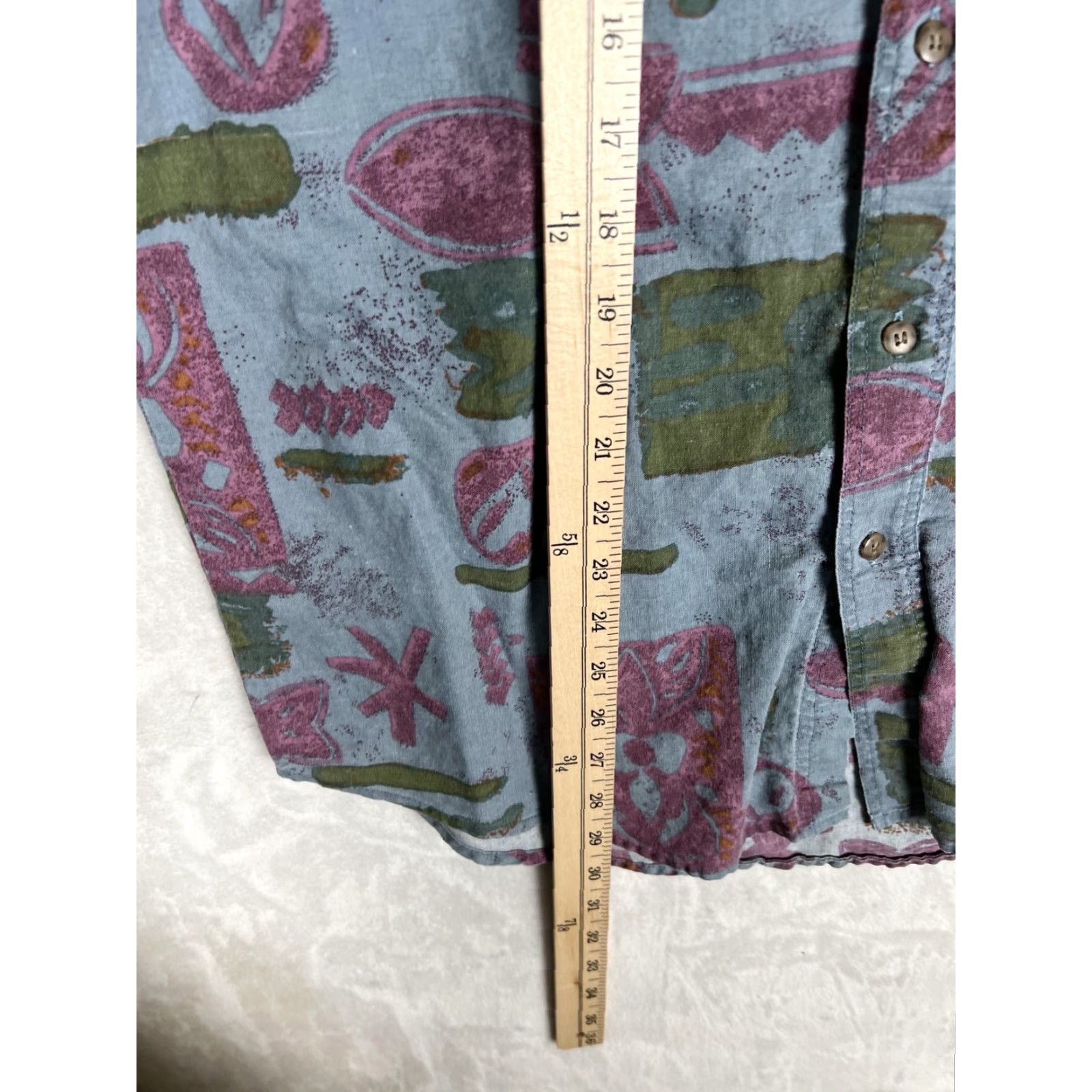 Vintage VINTAGE Bugle Boy Company Shirt Mens Medium Blue Hawaiian Tropical Ramie Cotton Short Sleeve Button-Up Casual Travel 90s Mens Size US M / EU 48-50 / 2 - 2 Thumbnail