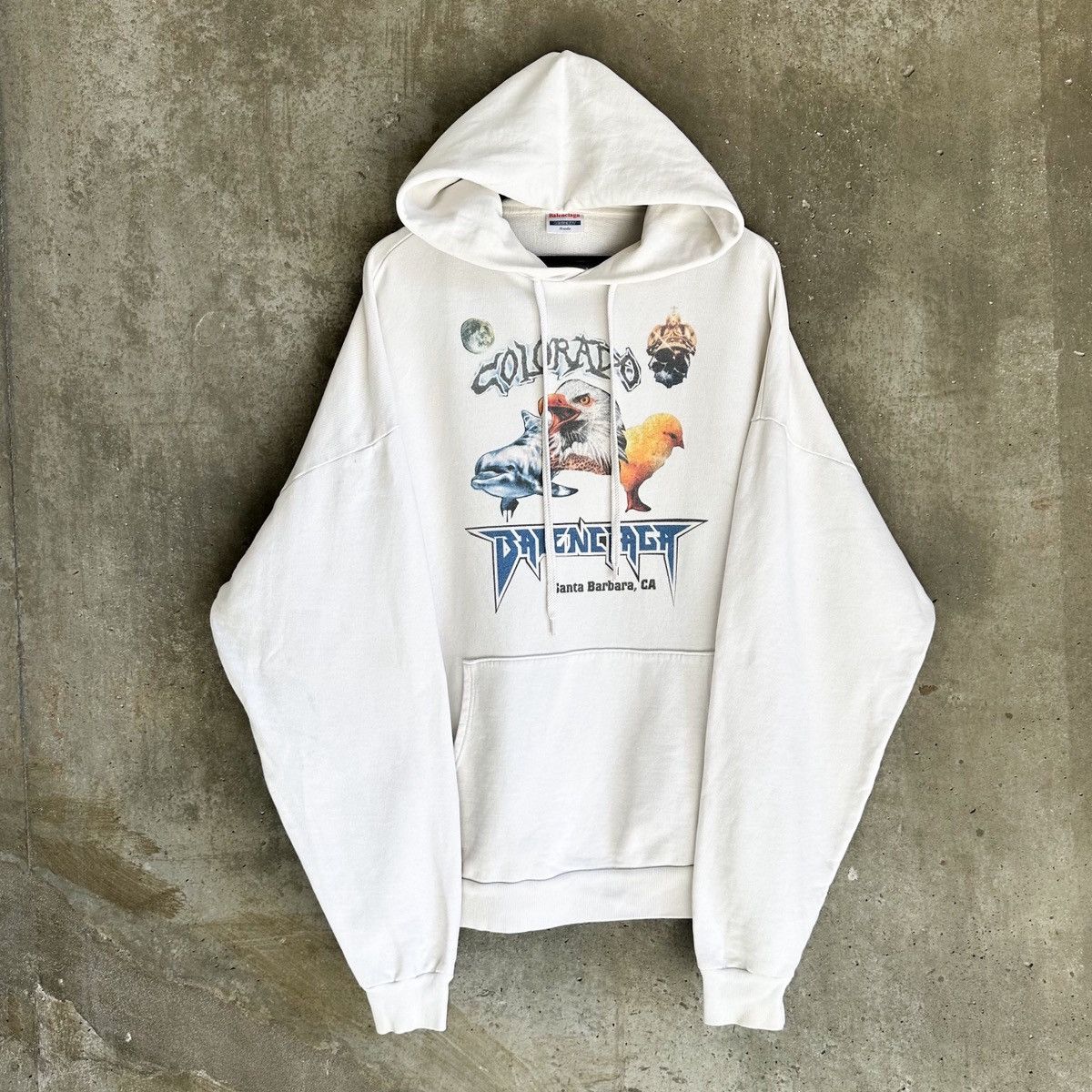 Balenciaga 1/1 2017 Balenciaga x Colette Paris Pop-Up Collage Hoodie Size US XL / EU 56 / 4 - 1 Thumbnail