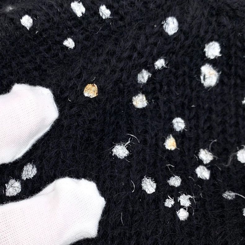 Fendi FENDI Black star mohair crewneck long-sleeve knit sweater Size XS / US 0-2 / IT 36-38 - 7 Thumbnail