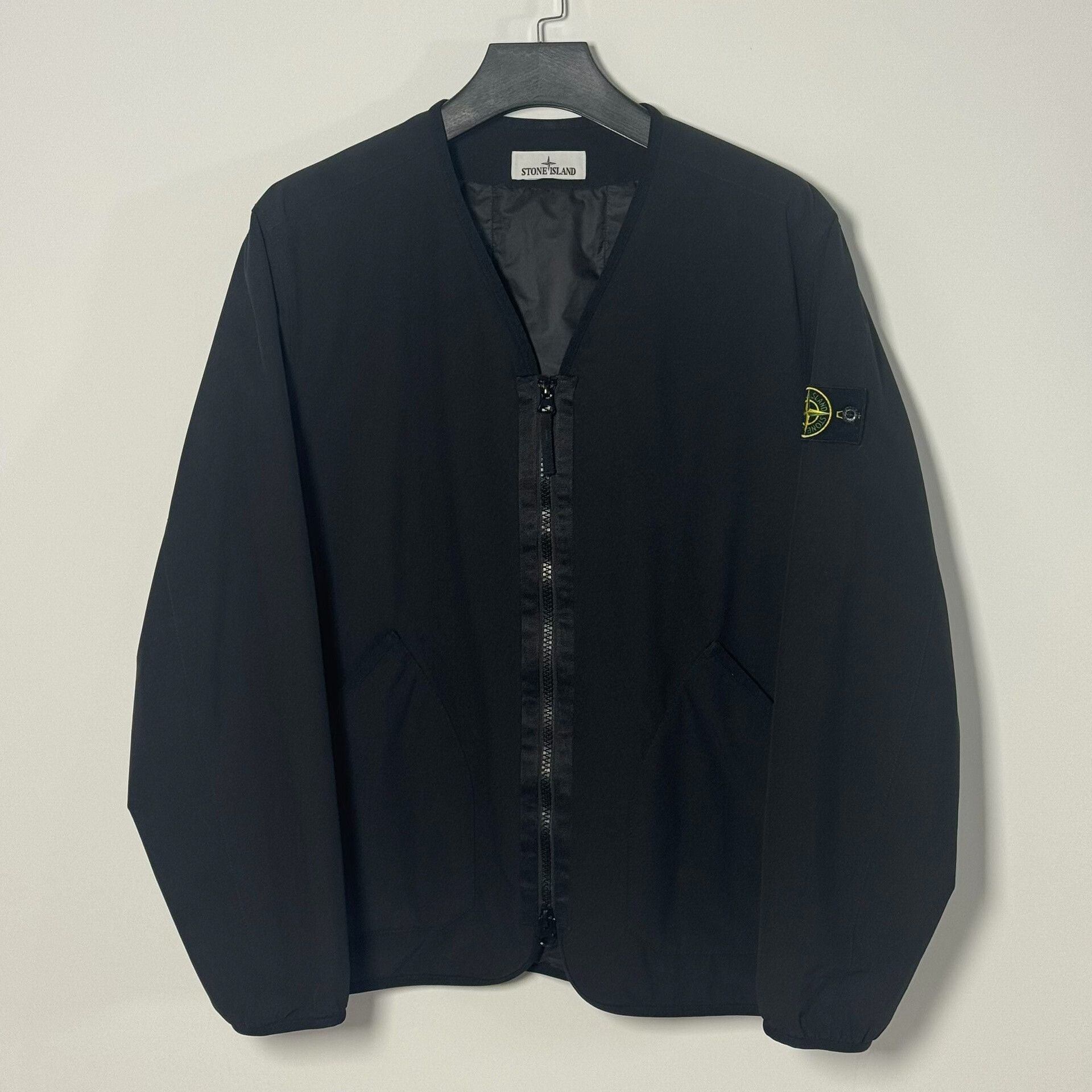 Stone Island Stone Island Soft Shell V-Neck Zip Jacket XL Size US XL / EU 56 / 4 - 1 Thumbnail