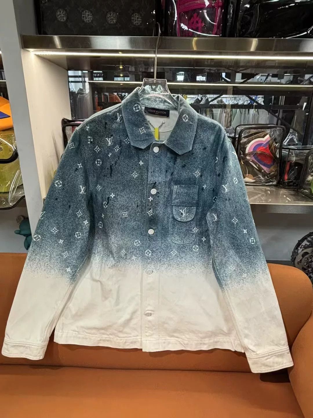 Louis Vuitton Louis Vuitton Starry Gradient Denim Jacket Size US M / EU 48-50 / 2 - 1 Thumbnail