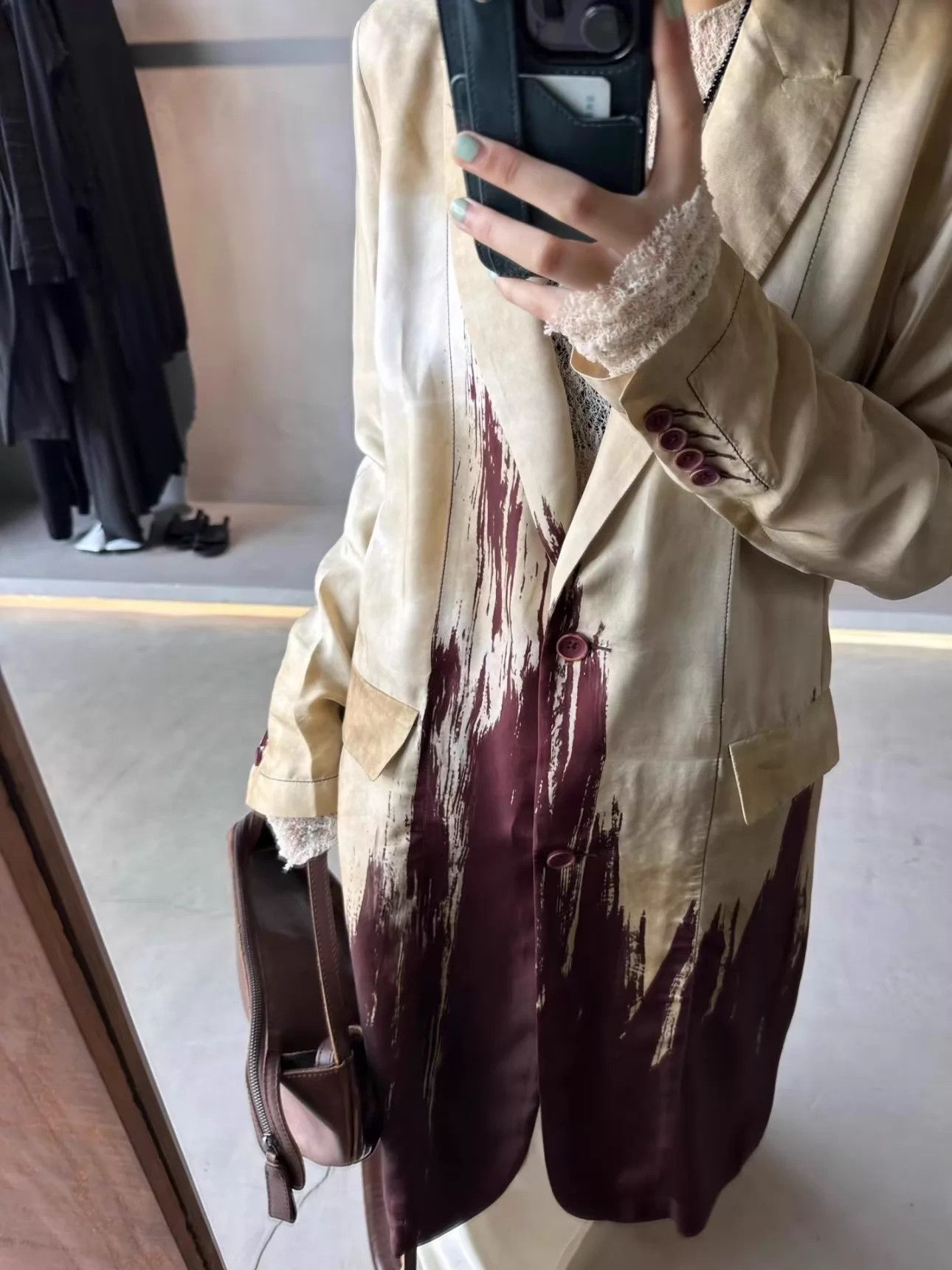 Uma Wang Uma Wang Pigeon Blood Dip-Dye Trench Tobacco Size S / US 4 / IT 40 - 9 Thumbnail