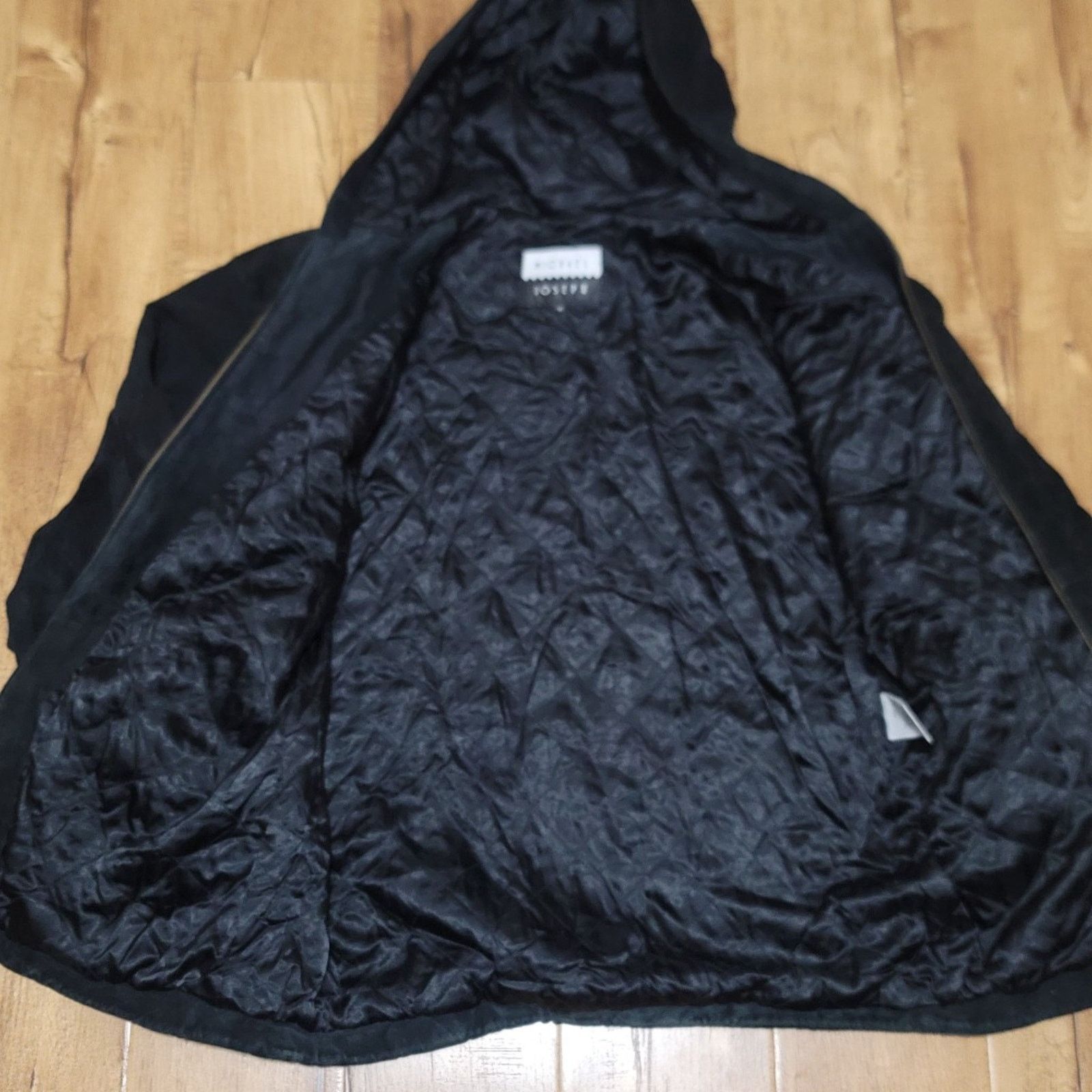 The Unbranded Brand Vtg Michael Joseph Hooded Suede Leather Parka Jacket Size US M / EU 48-50 / 2 - 3 Thumbnail