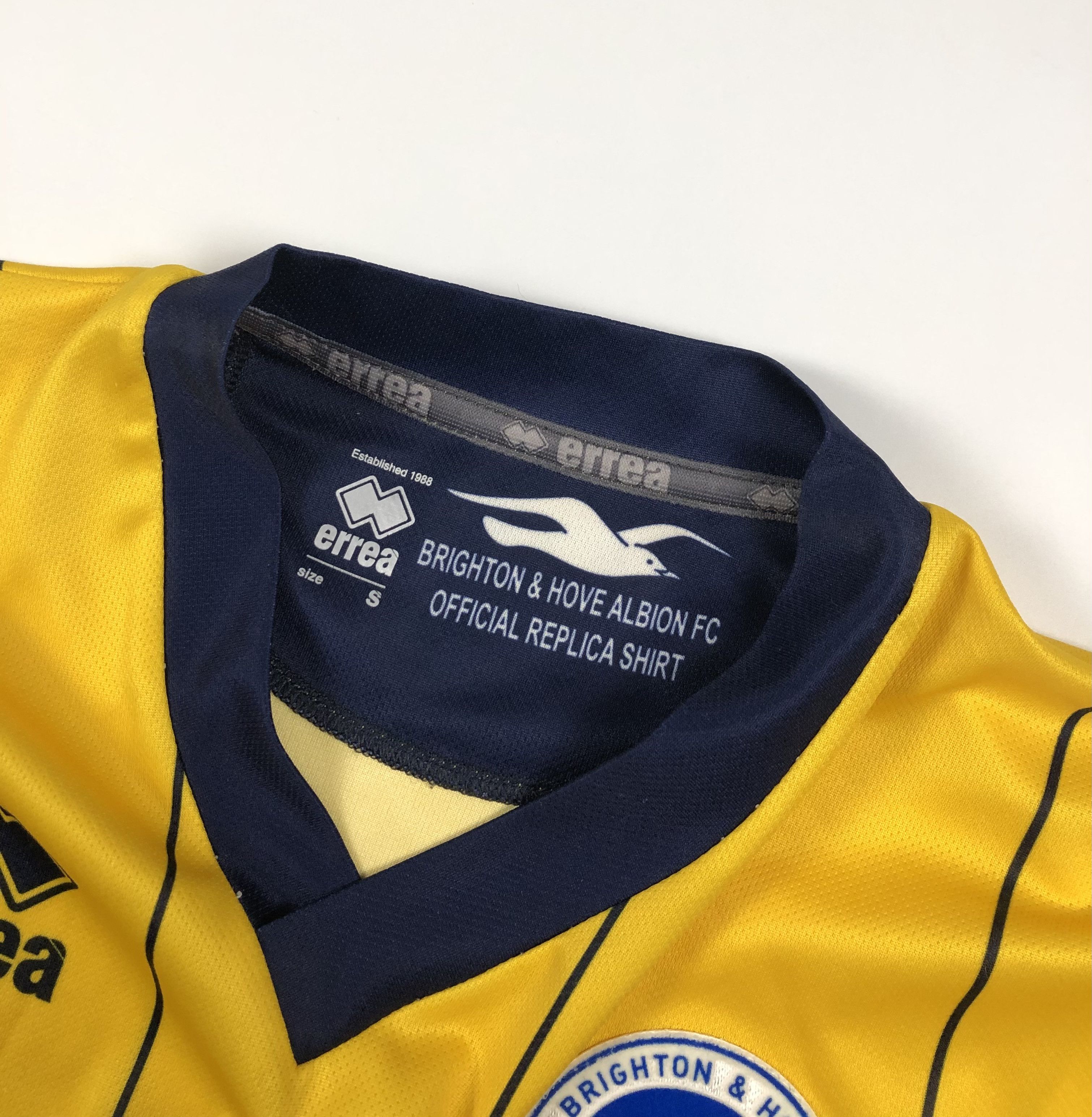 Errea Errea Brighton Hove Albion 2013-2014 Away Soccer Jersey Size US S / EU 44-46 / 1 - 5 Thumbnail