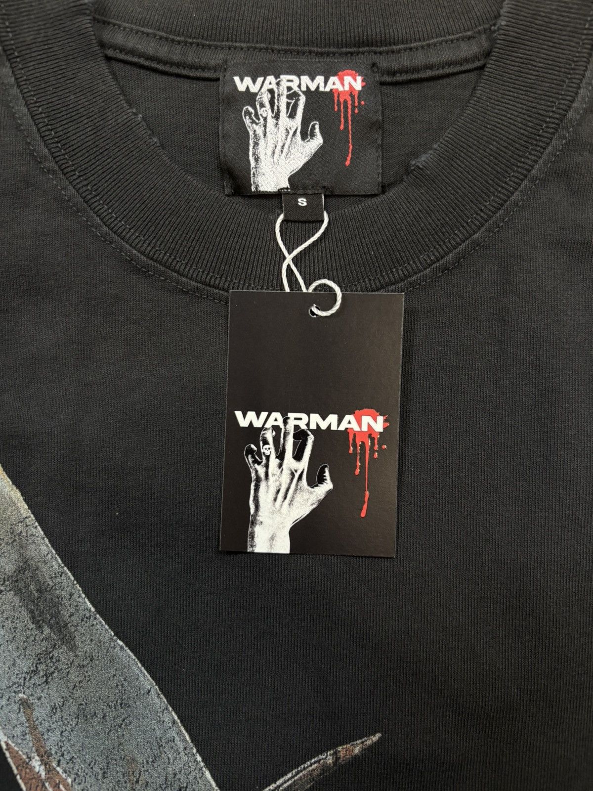 Vintage WARMAN CHOOSE YOUR FIGHTER GRAPHIC T-SHIRT, WASHED BLACK Size US S / EU 44-46 / 1 - 9 Thumbnail
