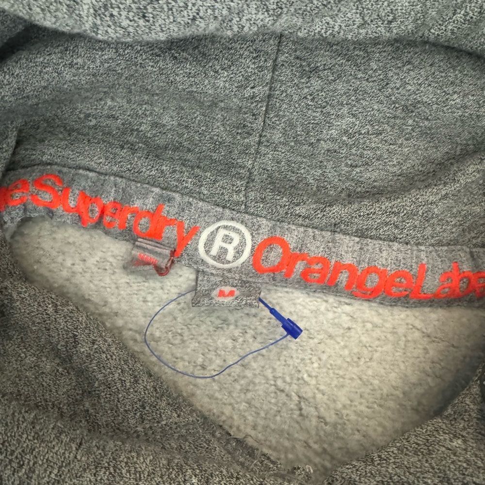 Superdry Superdry Orange Label Gray Hoodie Sweatshirt Size M Pullover Size M / US 6-8 / IT 42-44 - 3 Thumbnail