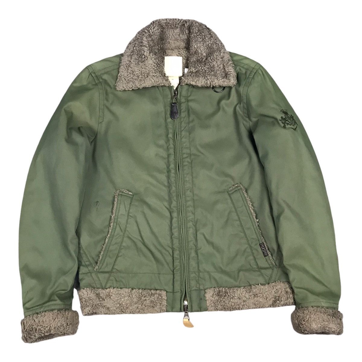 Diesel × Japanese Brand DIESEL MILITARY STYLE BOMBER ZIPPER JACKET Size US S / EU 44-46 / 1 - 1 Thumbnail
