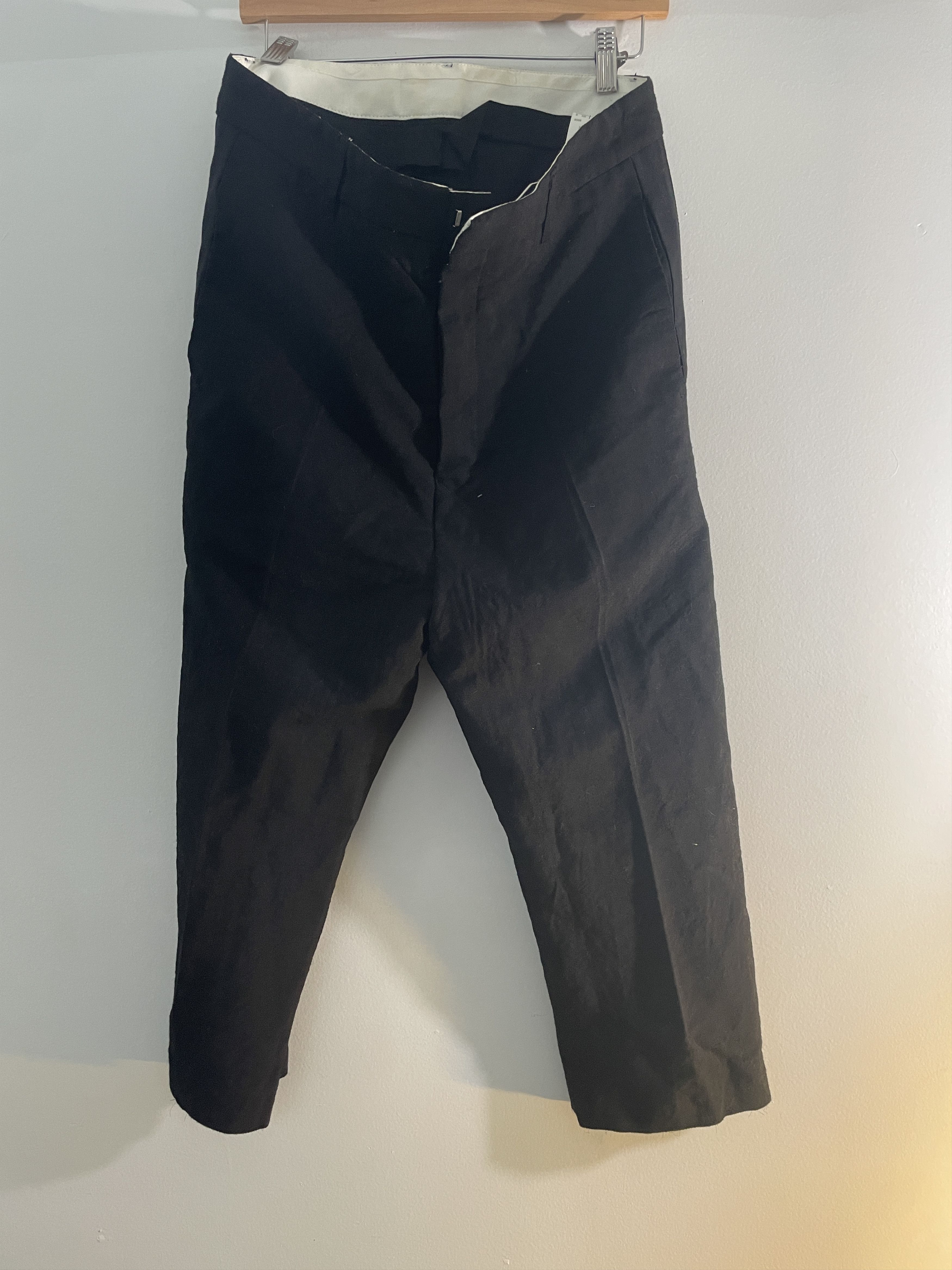 Rick Owens Olmar & Mirta Mohair Tux Cropped Pants Size US 30 / EU 46 - 1 Thumbnail