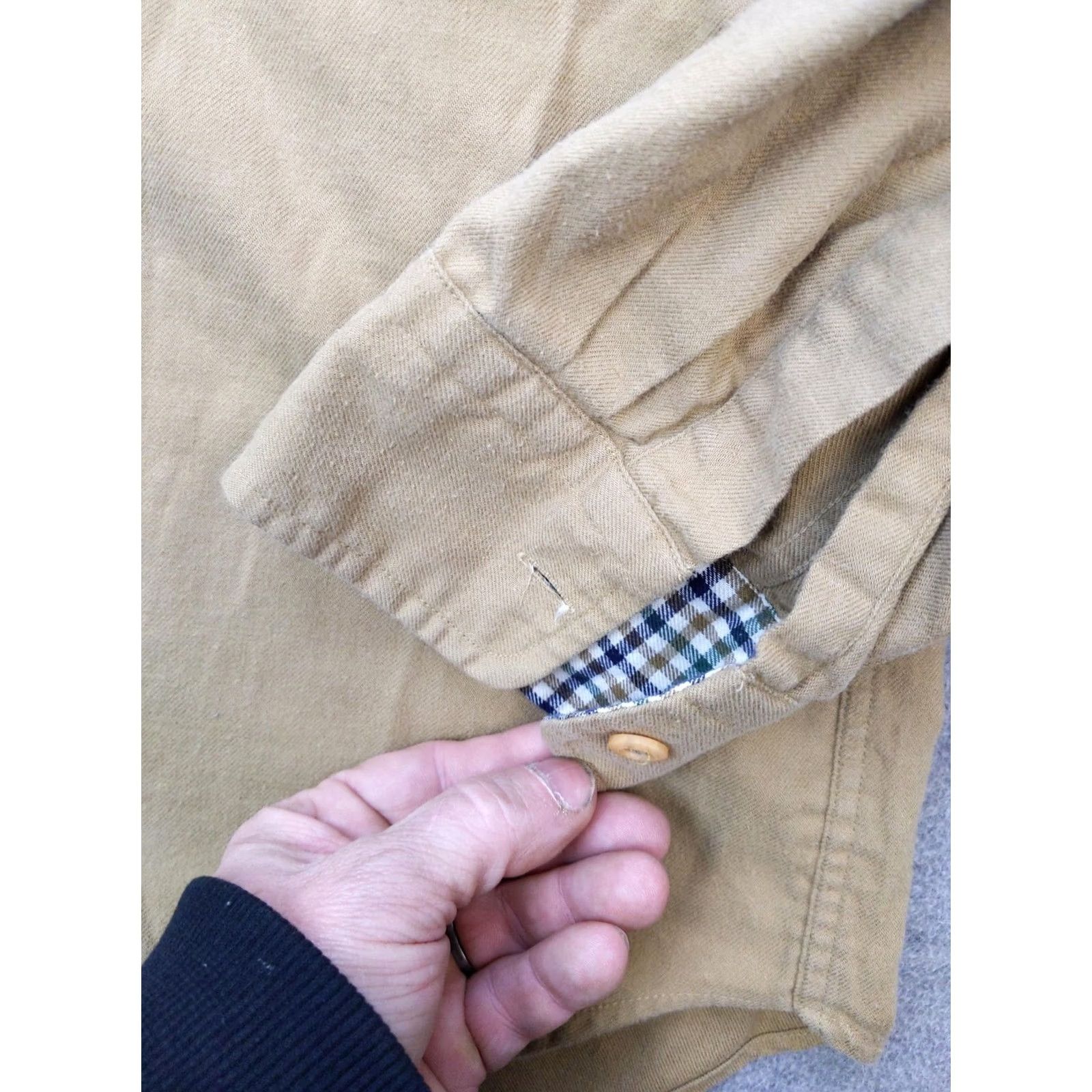 Vintage VINTAGE L.L.Bean Shirt Mens Medium Brown Twill Button Up Plaid Lined Made In USA Size US M / EU 48-50 / 2 - 3 Thumbnail