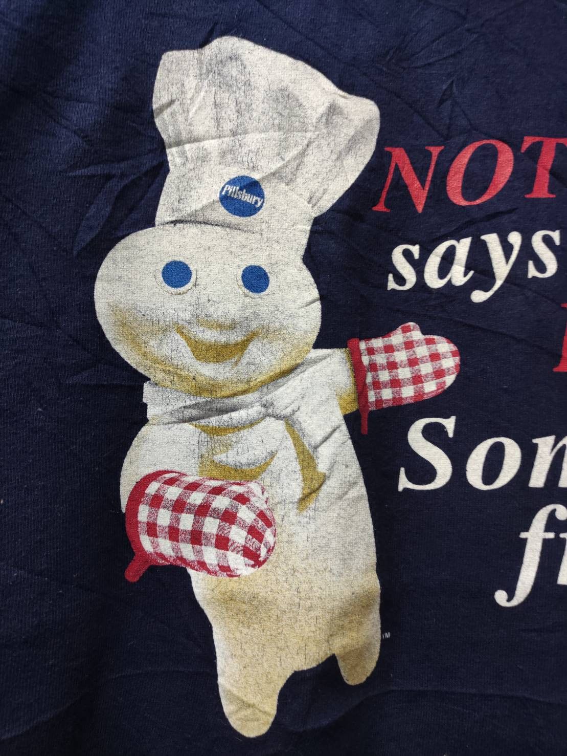 Vintage Vtg 00's Pillsbury Doughboys " Nothing Says " T-Shirt Size US XL / EU 56 / 4 - 3 Thumbnail