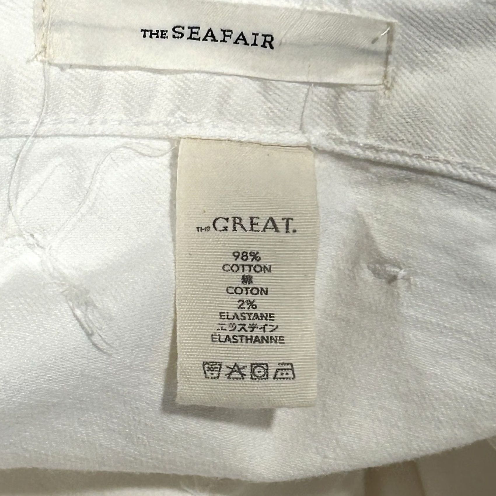 THE GREAT The Great The Seafair Jean True White Women's 26 Pants Size 26" / US 2 / IT 38 - 6 Thumbnail