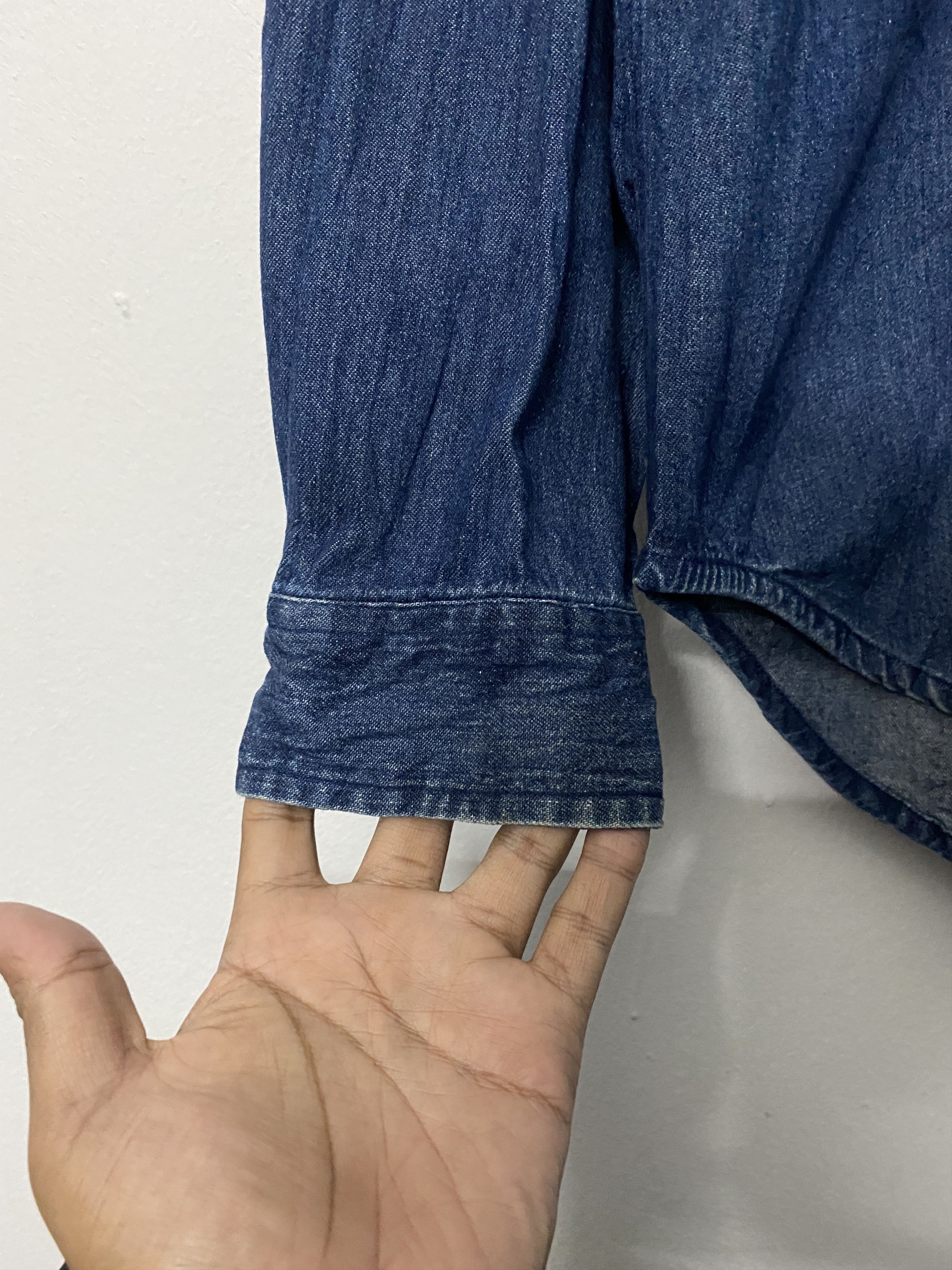 RRL Ralph Lauren RRL Ralph Lauren Double RL Indigo Denim Chambray Size L Size US L / EU 52-54 / 3 - 7 Thumbnail