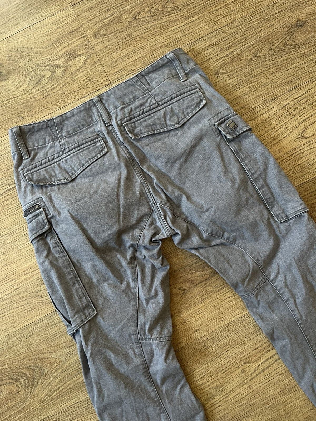 G-Star G-Star Rovic Zip 3D Regular Tapered Gray Cargo Pants Size US 31 - 11 Thumbnail