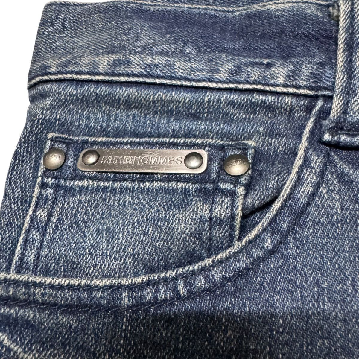 5351 POUR LES HOMMES 5351 Pour Les Hommes Denim Flare Jeans Hedi Slimane Size US 32 / EU 48 - 6 Thumbnail