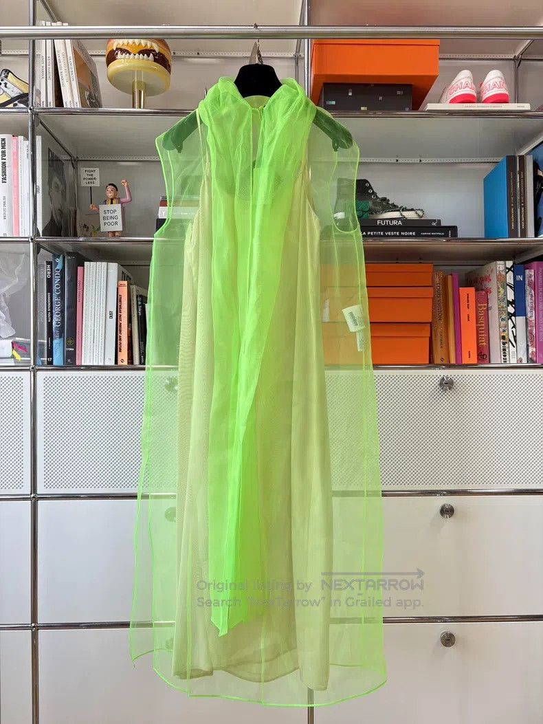 Prada Prada Green mesh dress Size XS / US 0-2 / IT 36-38 - 4 Thumbnail