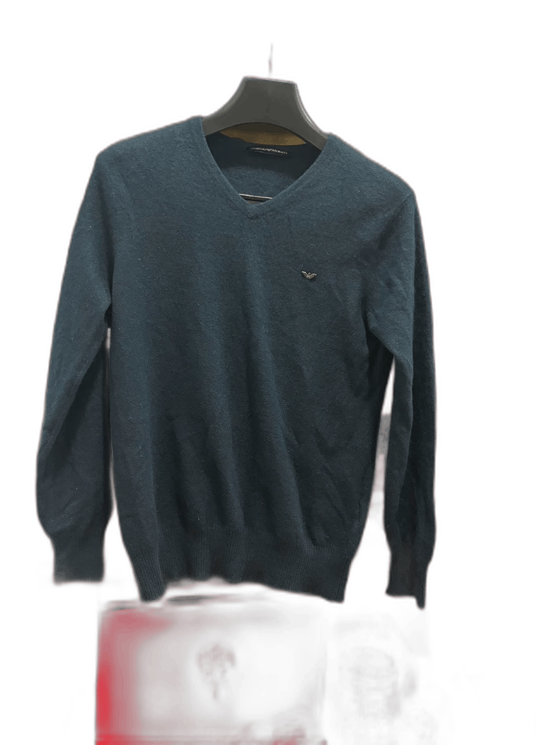 Emporio Armani Giorgio Armani Cashmere V-Neck Sweater Size US L / EU 52-54 / 3 - 1 Thumbnail