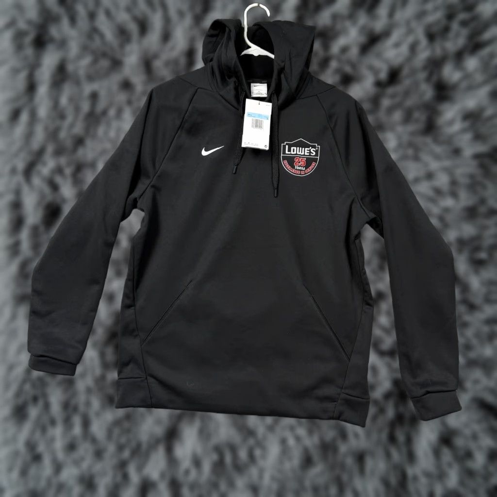 Nike Nike Therma-FIT Fleece Pullover Hoodie Mens M Black Lowes 25 Years Training NWT Size US M / EU 48-50 / 2 - 1 Thumbnail