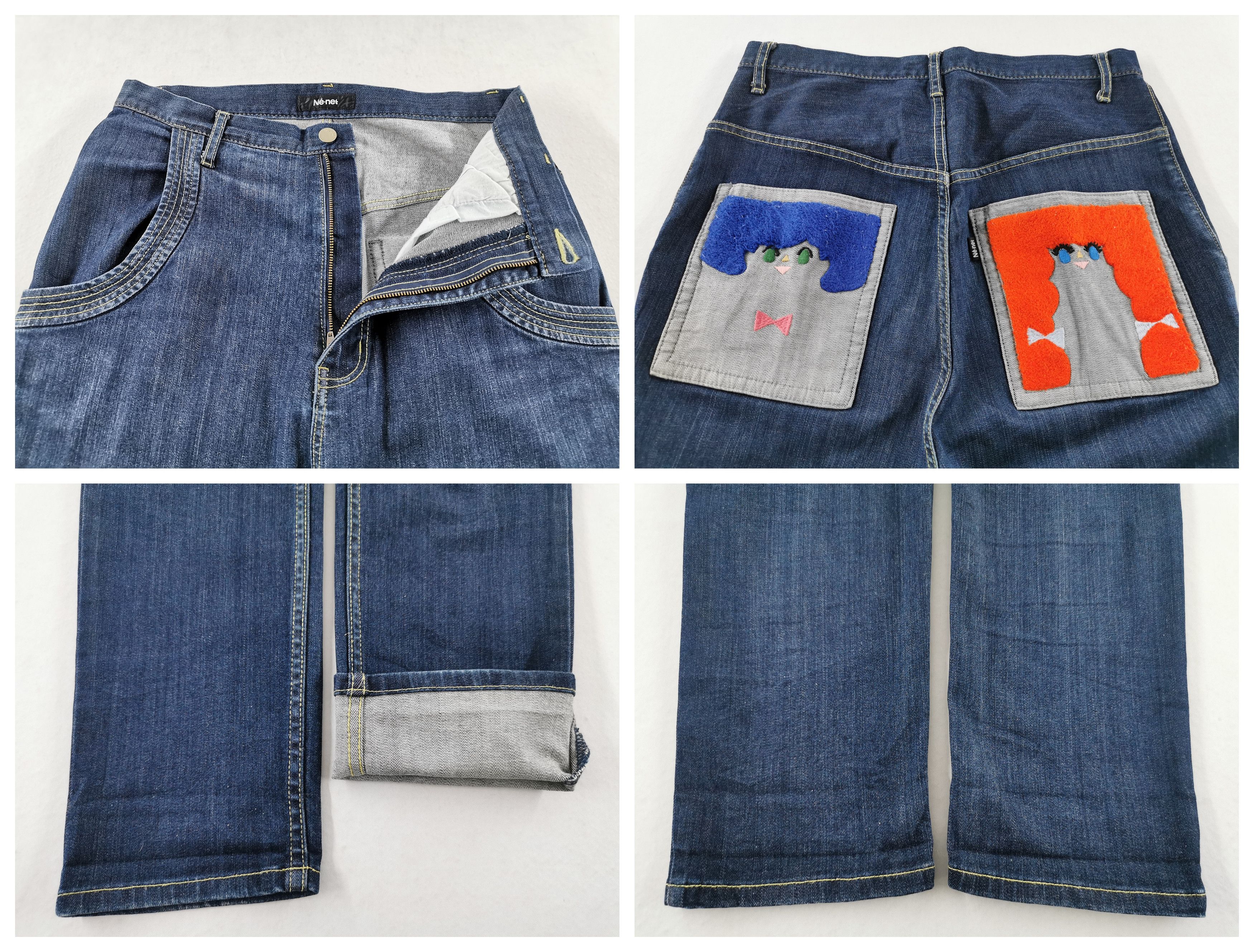 Ne-Net Vintage Size 2 Ne-Net Issey Miyake Jeans Pants Women Size 30 Size 30" / US 8 / IT 44 - 8 Thumbnail
