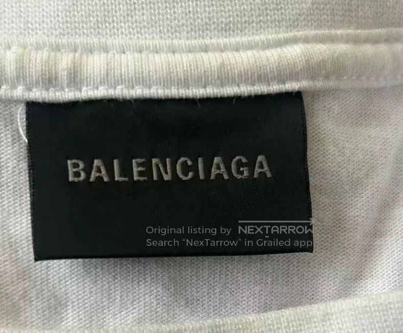 Balenciaga Balenciaga White Logo Short Sleeve T-Shirt Size US XS / EU 42 / 0 - 3 Thumbnail