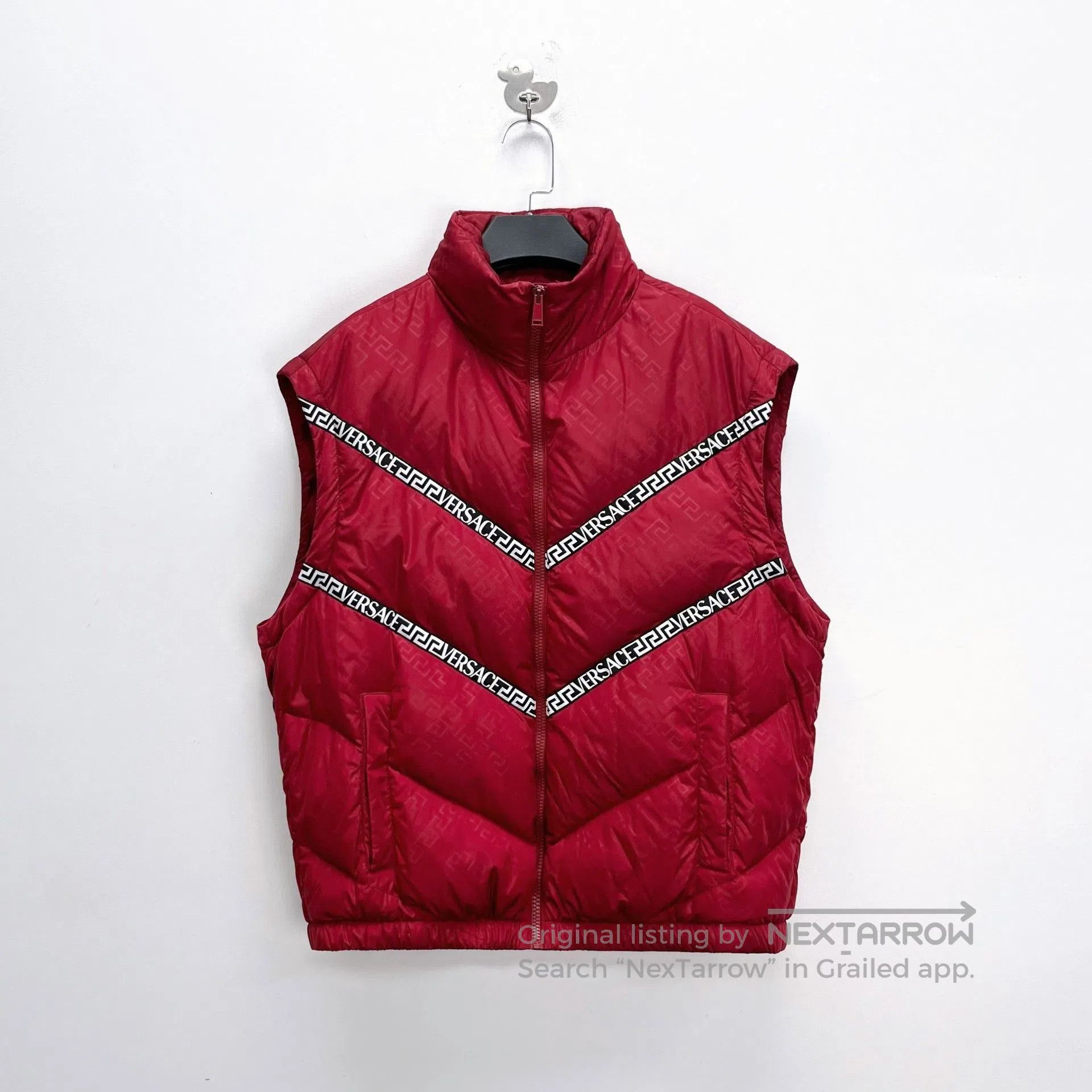 Versace Versace Greek Key Logo Detachable Sleeve Down Jacket. Size US M / EU 48-50 / 2 - 3 Thumbnail