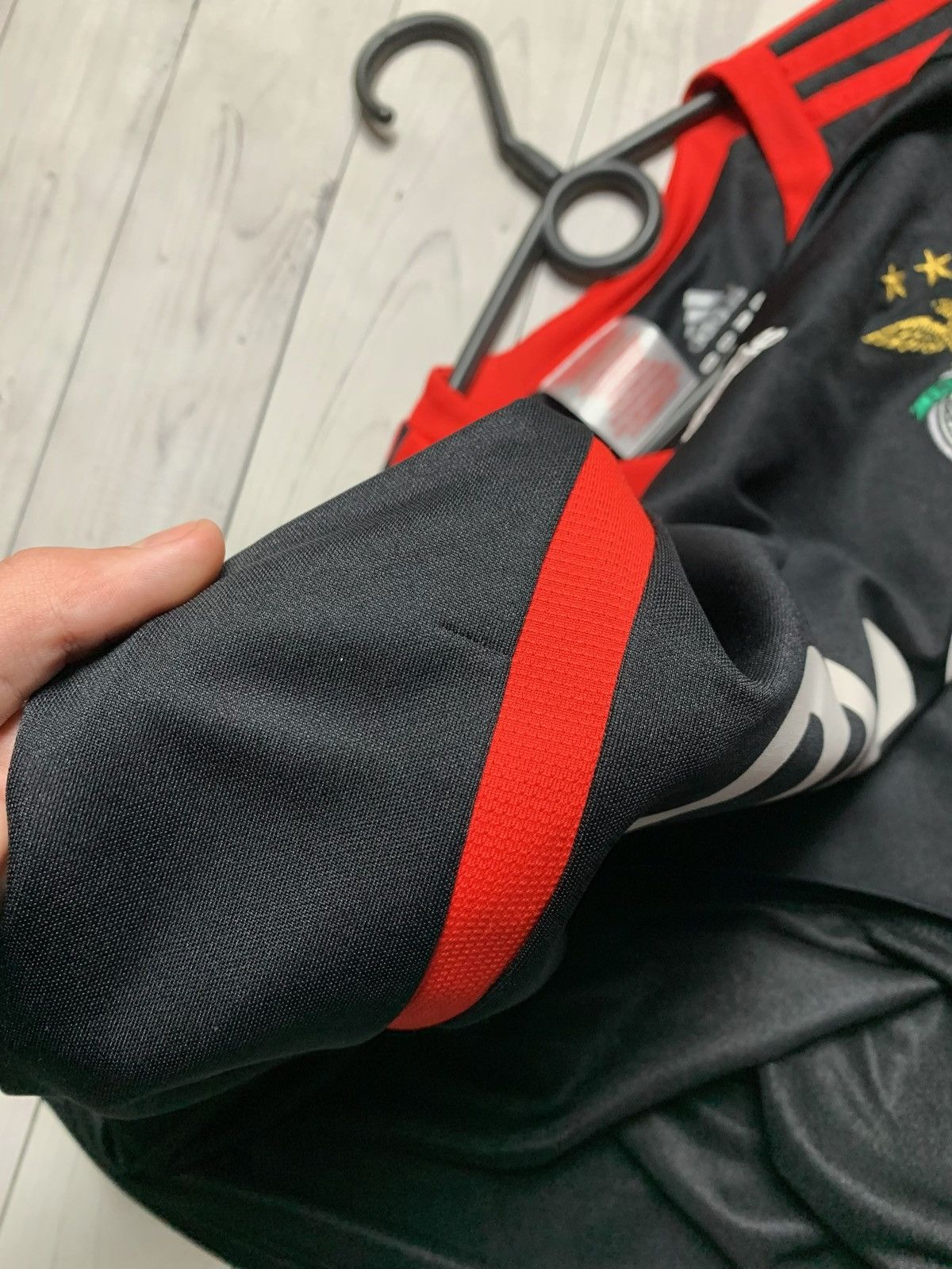 Adidas × Vintage Vintage adidas Benfica soccer jersey size S black rare Size US S / EU 44-46 / 1 - 5 Thumbnail