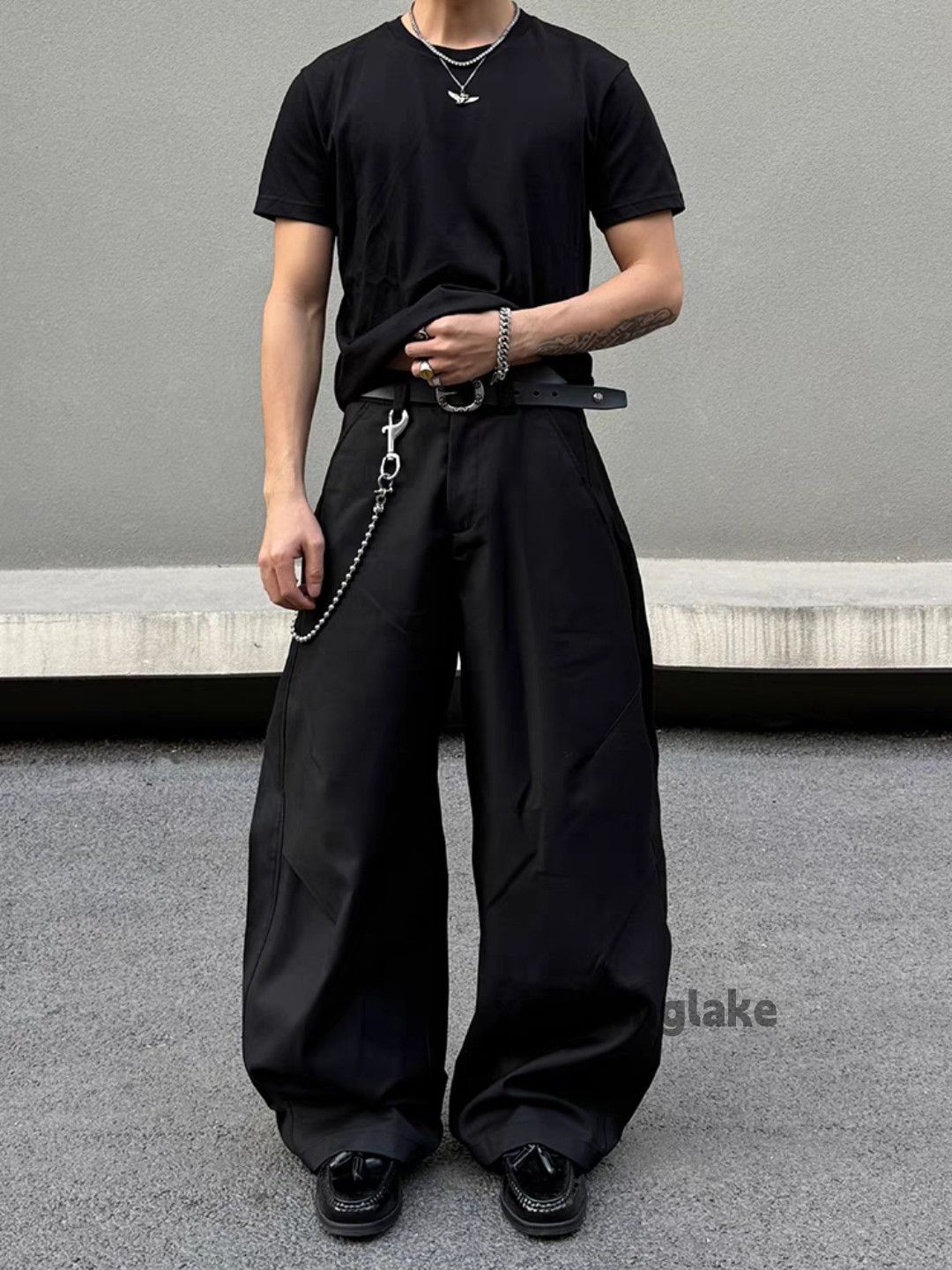 Designer × Japanese Brand × Vintage Urban utility skate hiphop pleated patchwork pants Size US 32 / EU 48 - 3 Thumbnail