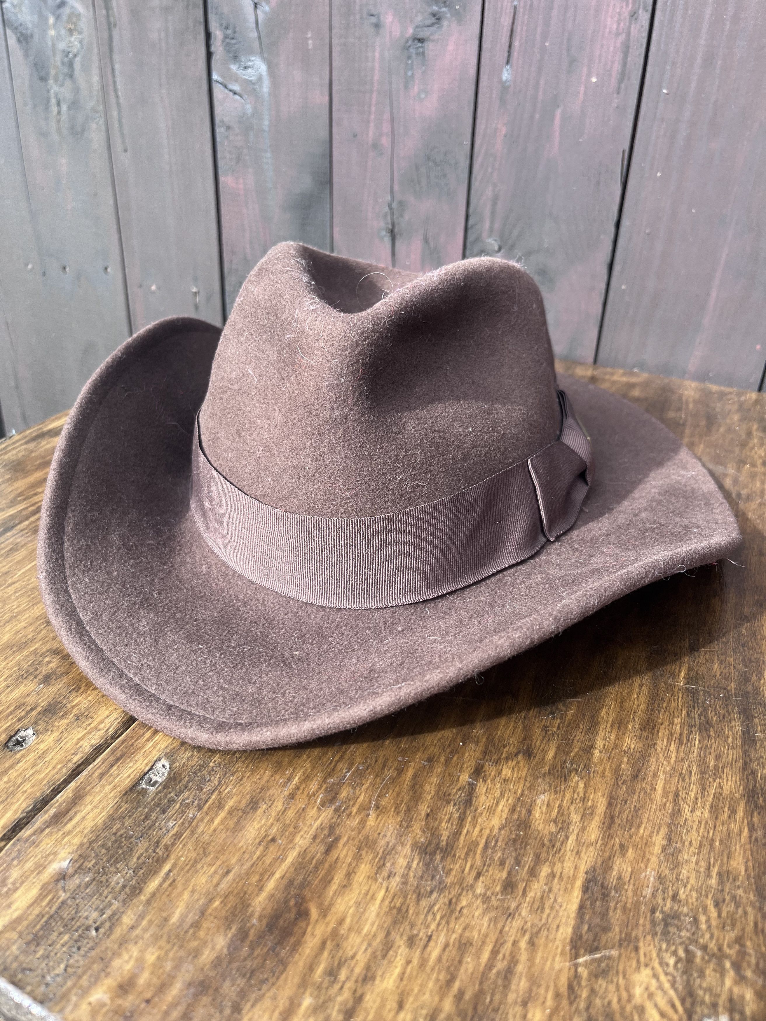 Cowboy Equipment Vintage Cowboy Wool Hat Indiana Jones Men’s Size OS Size ONE SIZE - 5 Thumbnail
