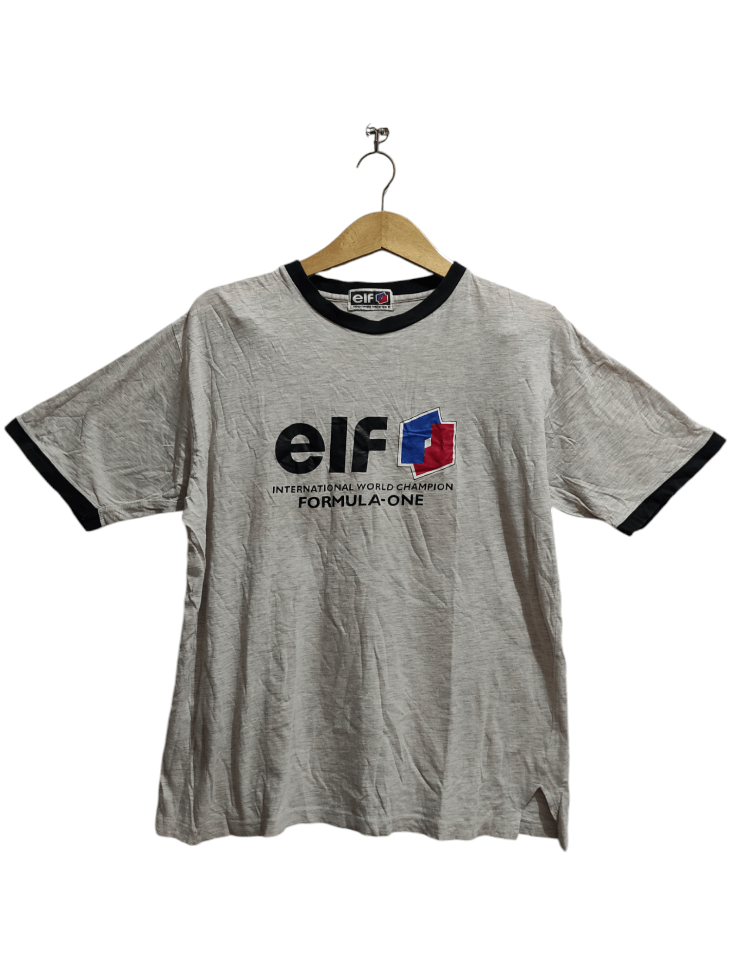 Formula 1 Vintage ELF Lubricant Formula one Ringer T-shirt Size US M / EU 48-50 / 2 - 1 Thumbnail