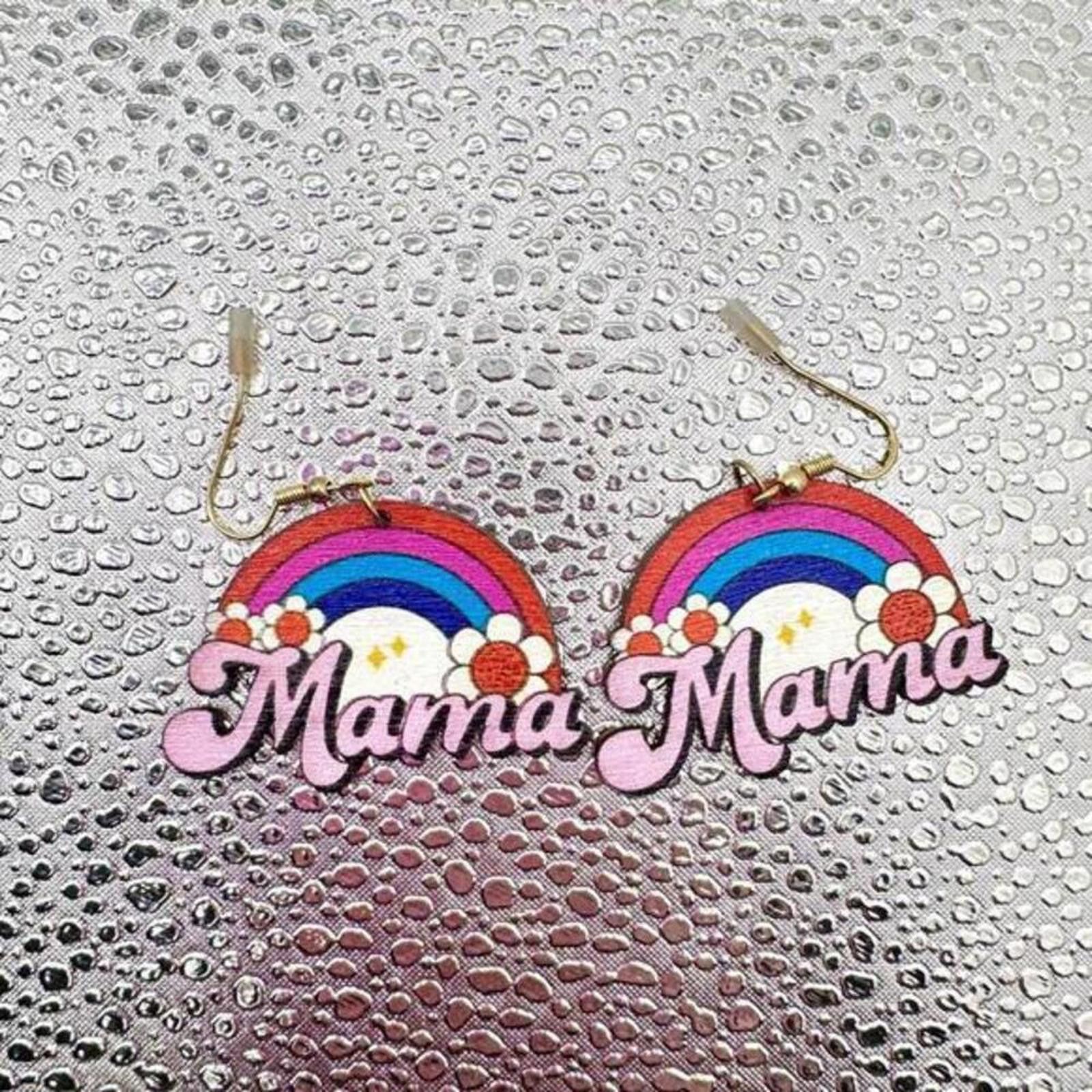 Designer Mama rainbow earrings Size ONE SIZE - 1 Thumbnail
