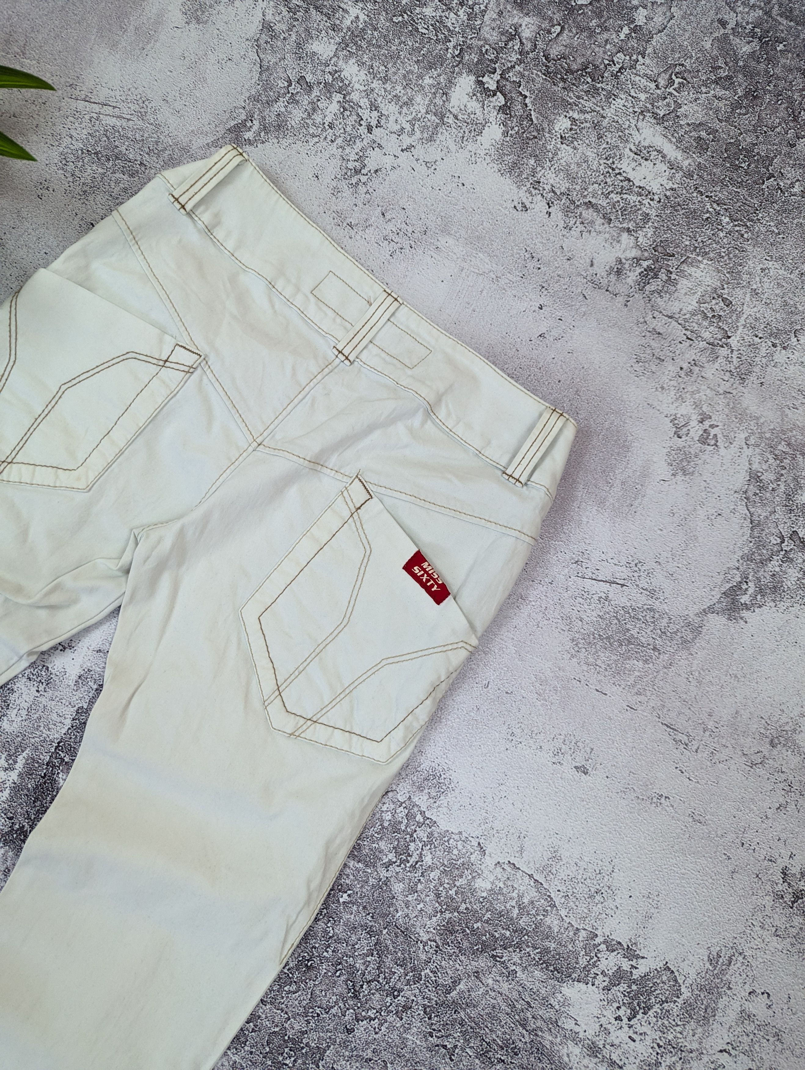 Miss Sixty Miss Sixty Y2K White Avant Garde Jeans W30 L33 Size 30" / US 8 / IT 44 - 15 Thumbnail