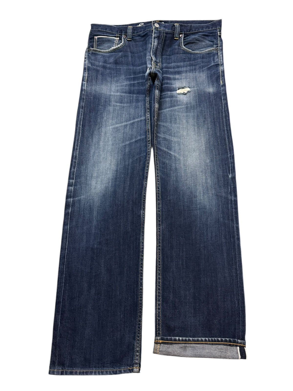 Eddie Bauer Vintage 90s Japan Eddie Bauer Selvedge Faded Wash Straight Size US 34 / EU 50 - 1 Thumbnail