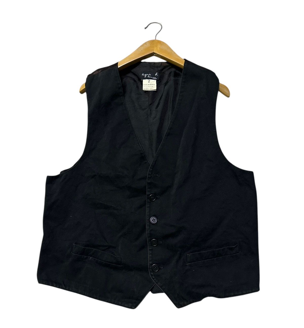 agnes b. Agnes b black vest Size US S / EU 44-46 / 1 - 1 Thumbnail