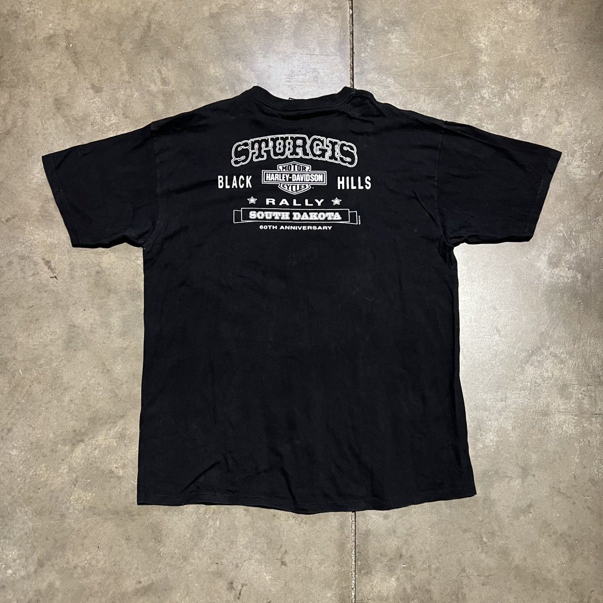 Harley Davidson Vintage Harley Davidson T shirt Black Hills Rally Sturgis Size US XXL / EU 58 / 5 - 5 Thumbnail