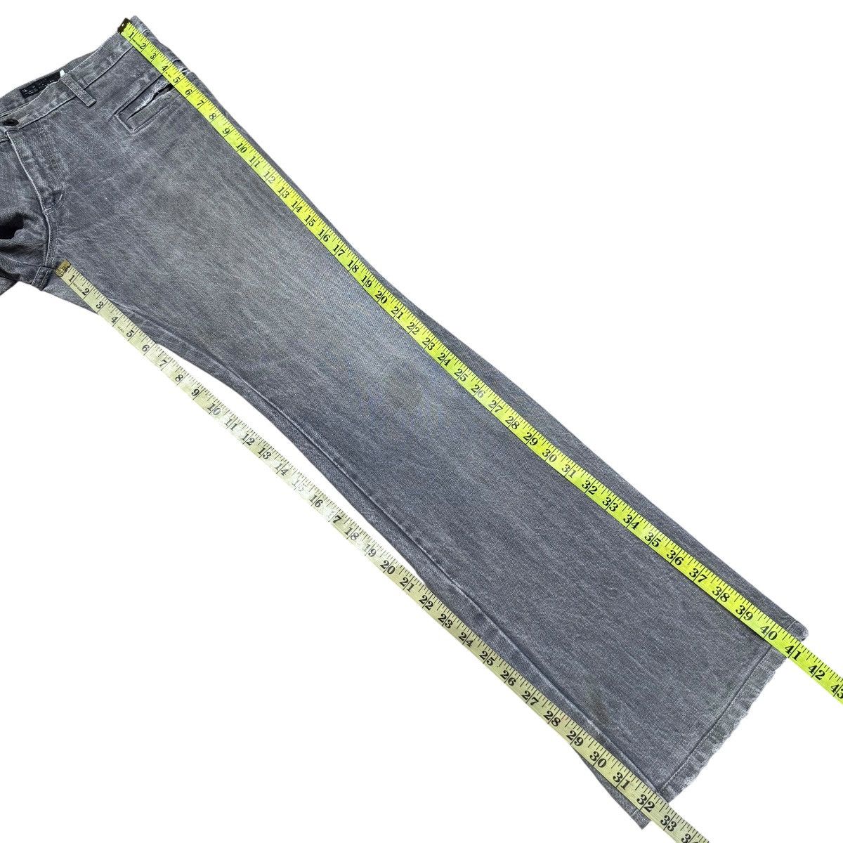 L7 Real Hip L7 Real Hip Grey Denim Flare Jeans Hedi Slimane Size US 32 / EU 48 - 17 Thumbnail