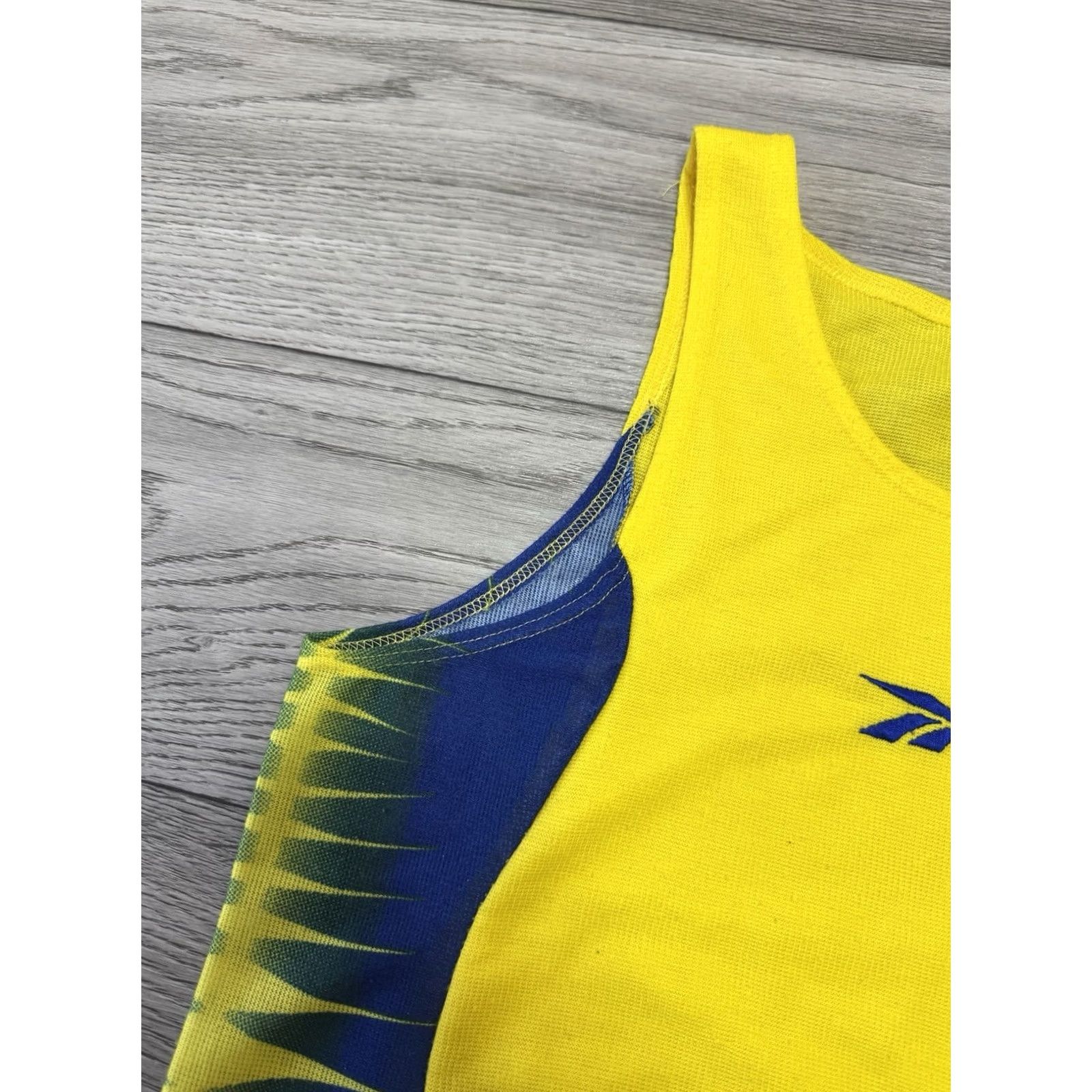 Reebok VINTAGE Reebok Tank Unisex Adults Running Jersey 80s M Yellow Size US M / EU 48-50 / 2 - 4 Thumbnail