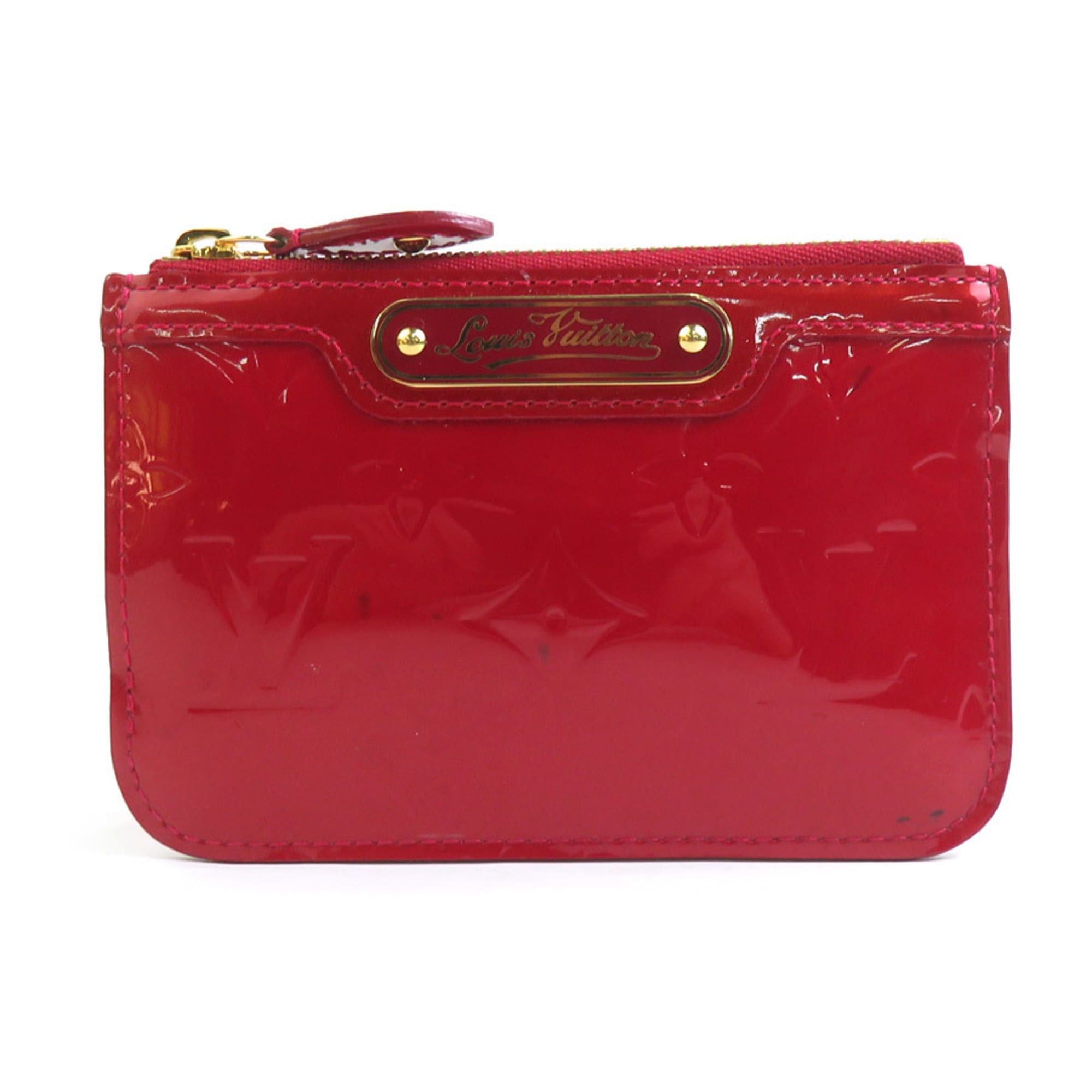 Louis Vuitton Louis Vuitton Monogram Vernis Key Case, Pochette, NM, Patent Leather, Dark Red, Gold, Women's, M93559 e61296a Size ONE SIZE - 1 Thumbnail