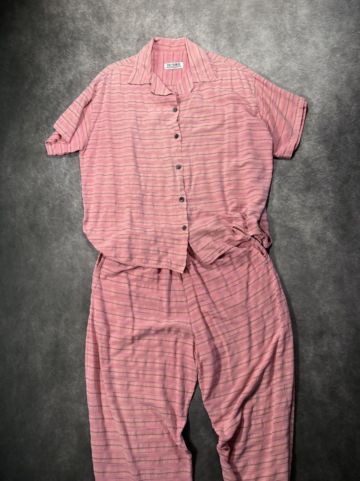 Vintage Vintage Pyjamas Matching Set Top & Pants Y2K Beachwear Suit Size 26" / US 2 / IT 38 - 1 Thumbnail