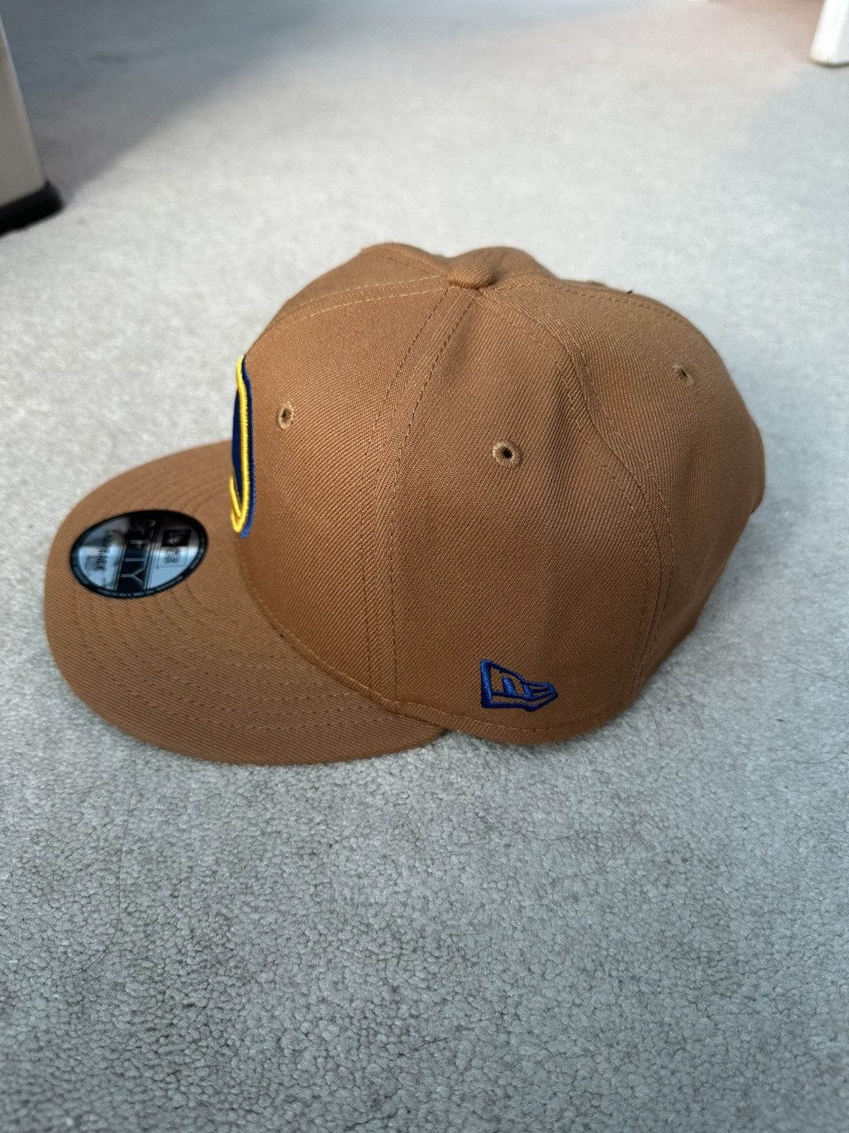 New Era Golden State Warriors New Era snapback hat (Brown, Tan) Size ONE SIZE - 3 Thumbnail