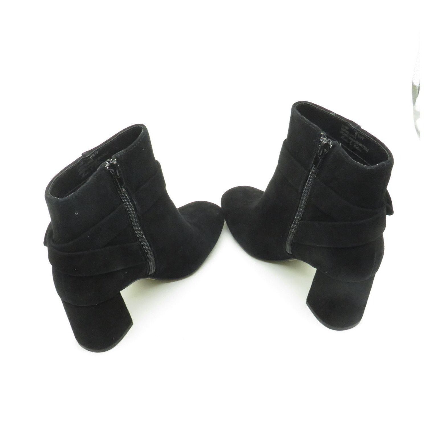 Other Bella Vita Women's Black Suede Ankle Boots Side Bow Block He Size US 6.5 / IT 36.5 - 7 Thumbnail