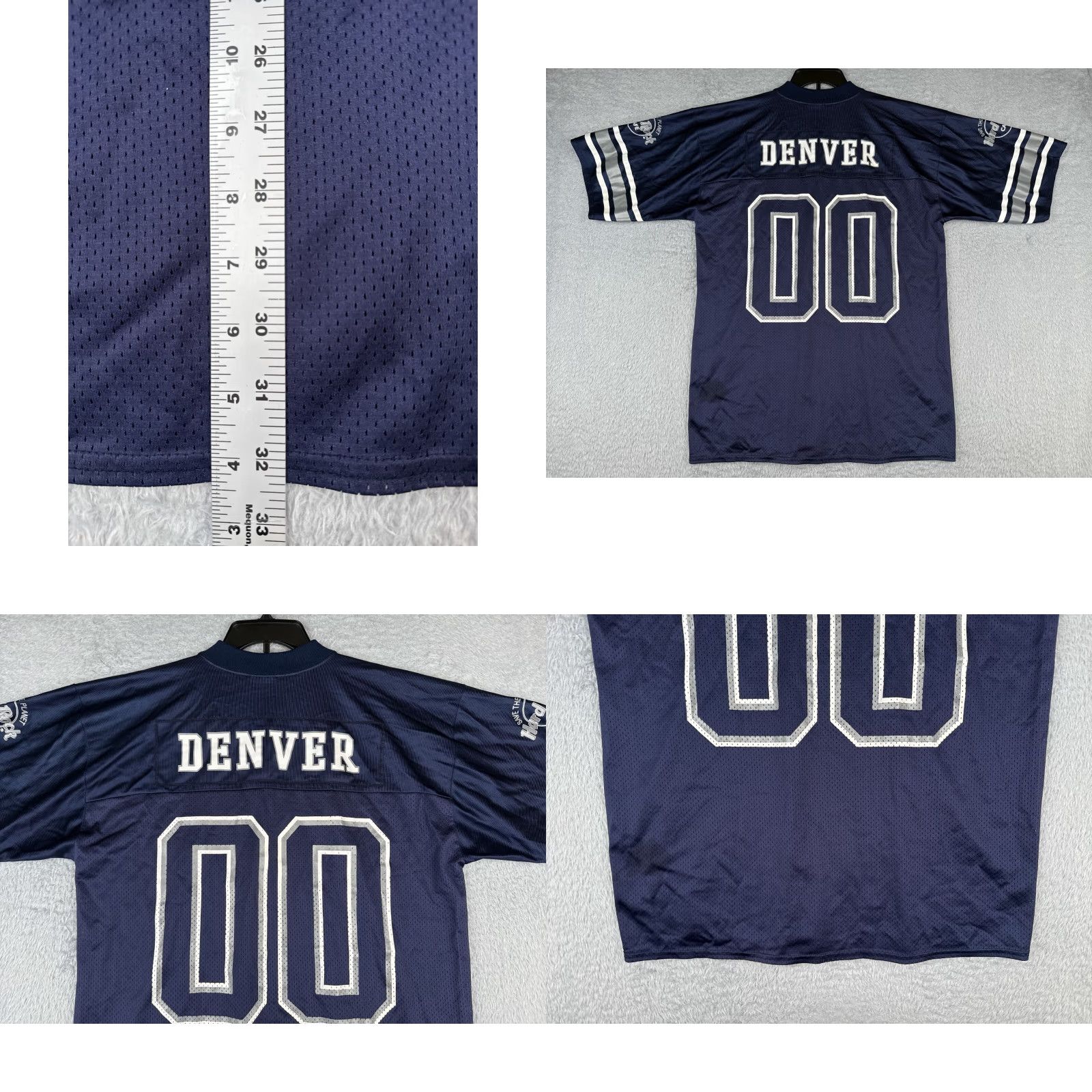 Hard Rock Cafe VINTAGE Hard Rock Cafe Football Jersey Adult Large Blue #00 Denver Made USA Shirt Mens L Blue Football USA 00 Denver Hard Rock Cafe Jersey Size US L / EU 52-54 / 3 - 9 Thumbnail