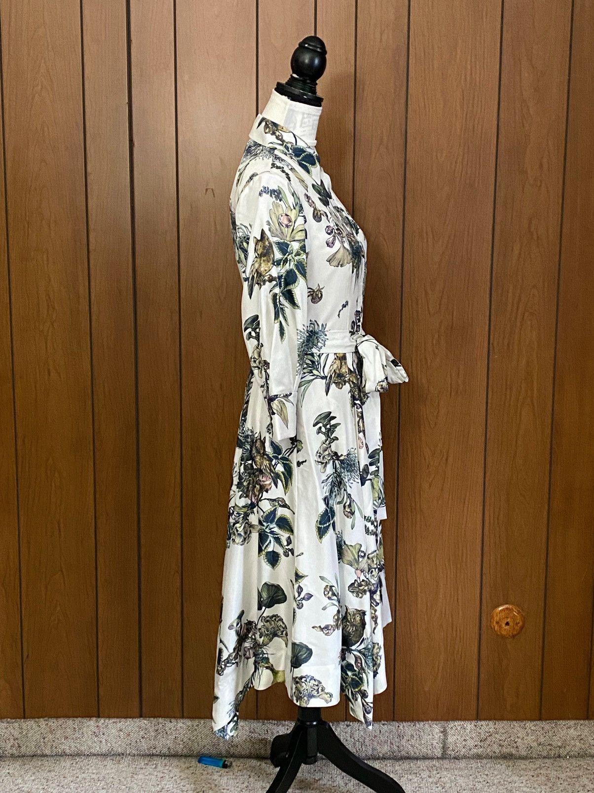Jason Wu Jason Wu Collection Forest Silk Belted Shirtdress size 2 Size XS / US 0-2 / IT 36-38 - 13 Thumbnail