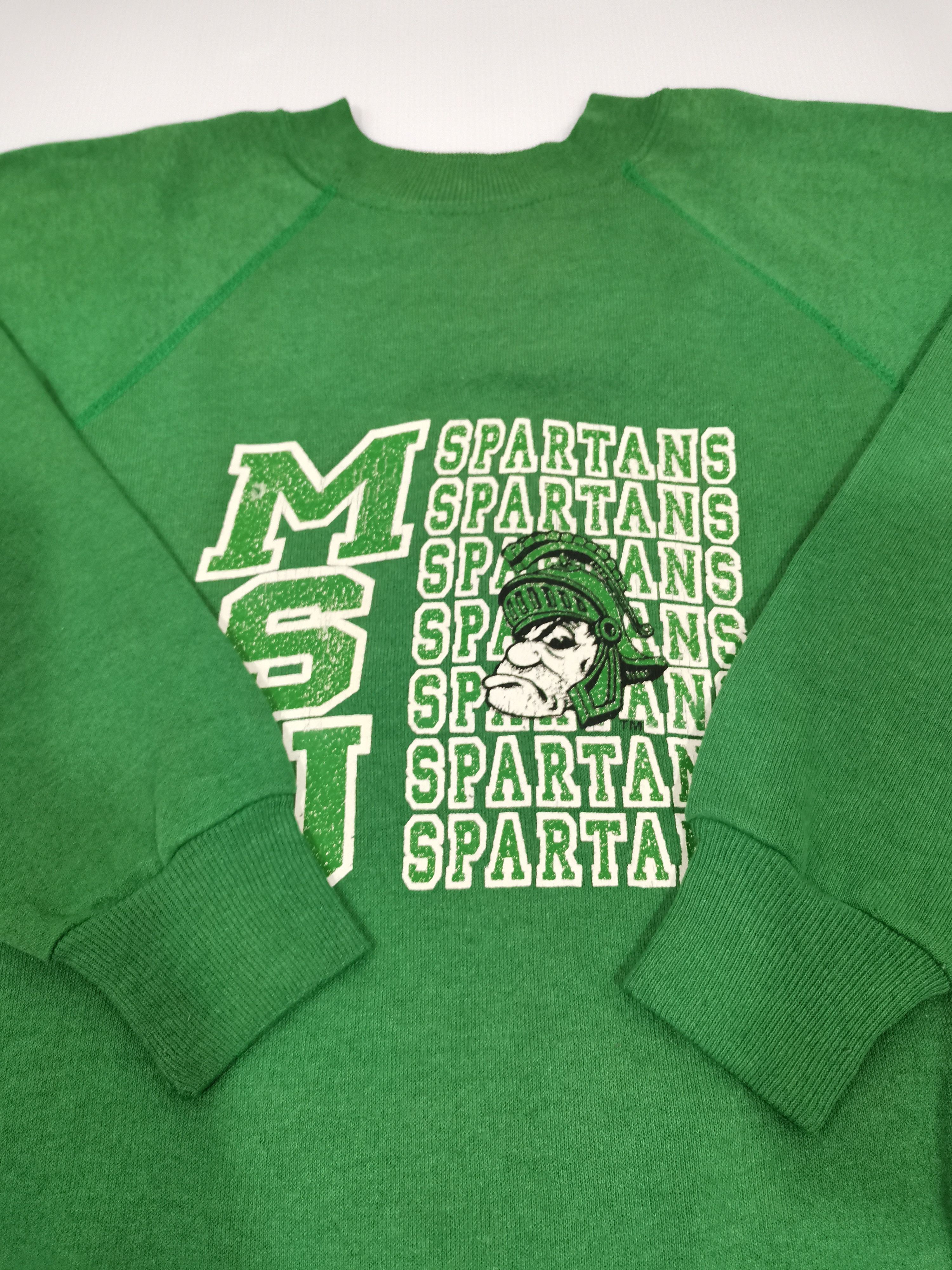 Vintage Vtg 80s MSU Michigan State University Spartans Sweatshirt Size US S / EU 44-46 / 1 - 6 Thumbnail