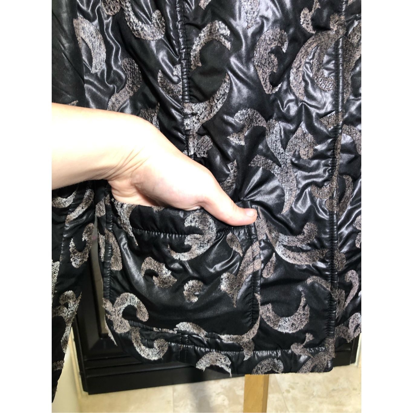 Other Lana Sports Women’s Brown and Silver Paisley Design Snap But Size M / US 6-8 / IT 42-44 - 4 Thumbnail