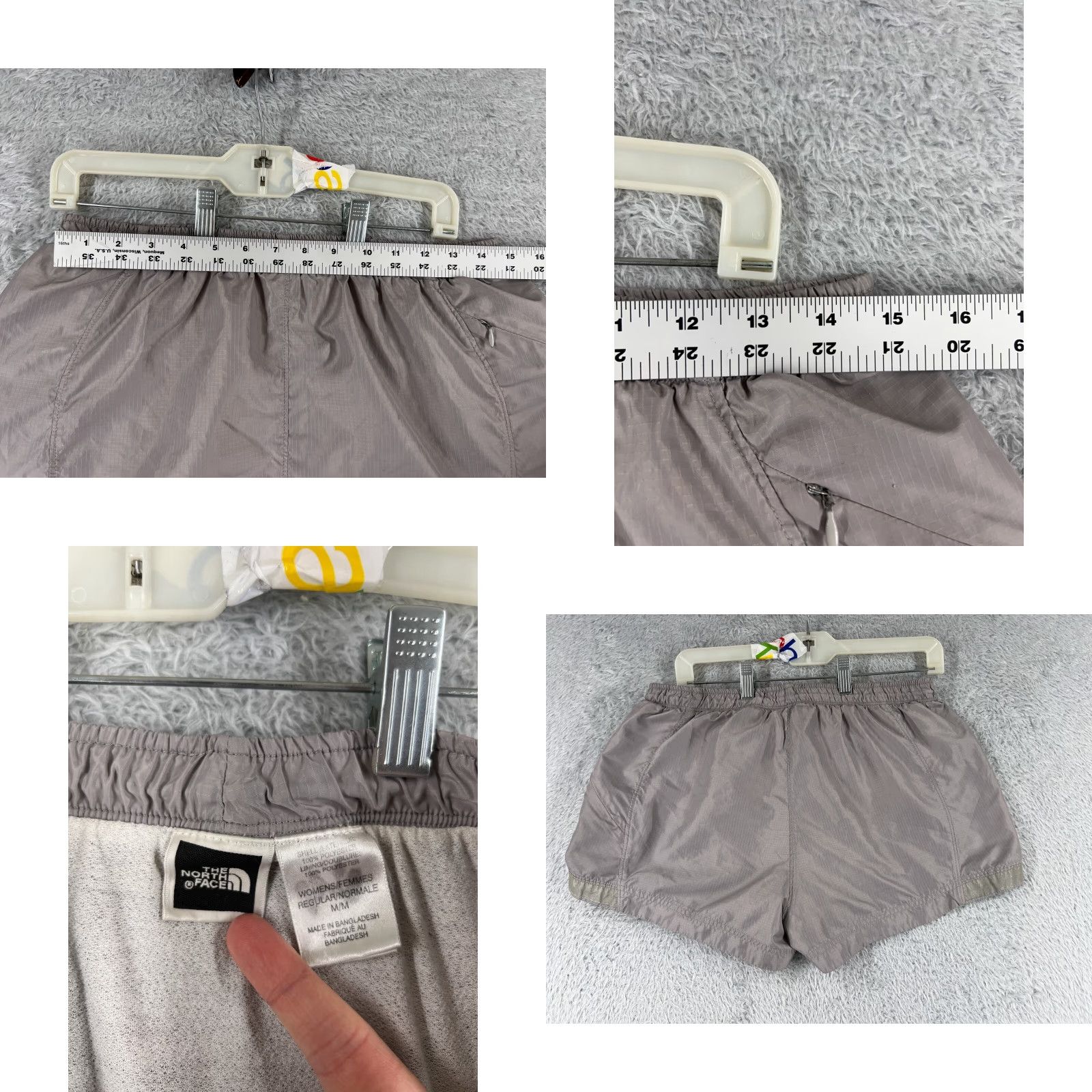 The North Face The North Face Shorts Womens Medium Gray Elastic Waist Lined Polyester Running Size 32" / US 10 / IT 46 - 8 Thumbnail