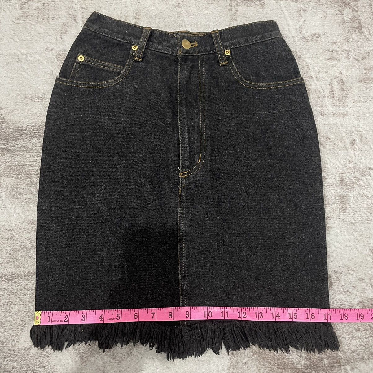 Designer × Jean Paul Gaultier × Vintage Vintage Junior Gaultier Denim Skirt Size 24" / US 00 / IT 34 - 11 Thumbnail